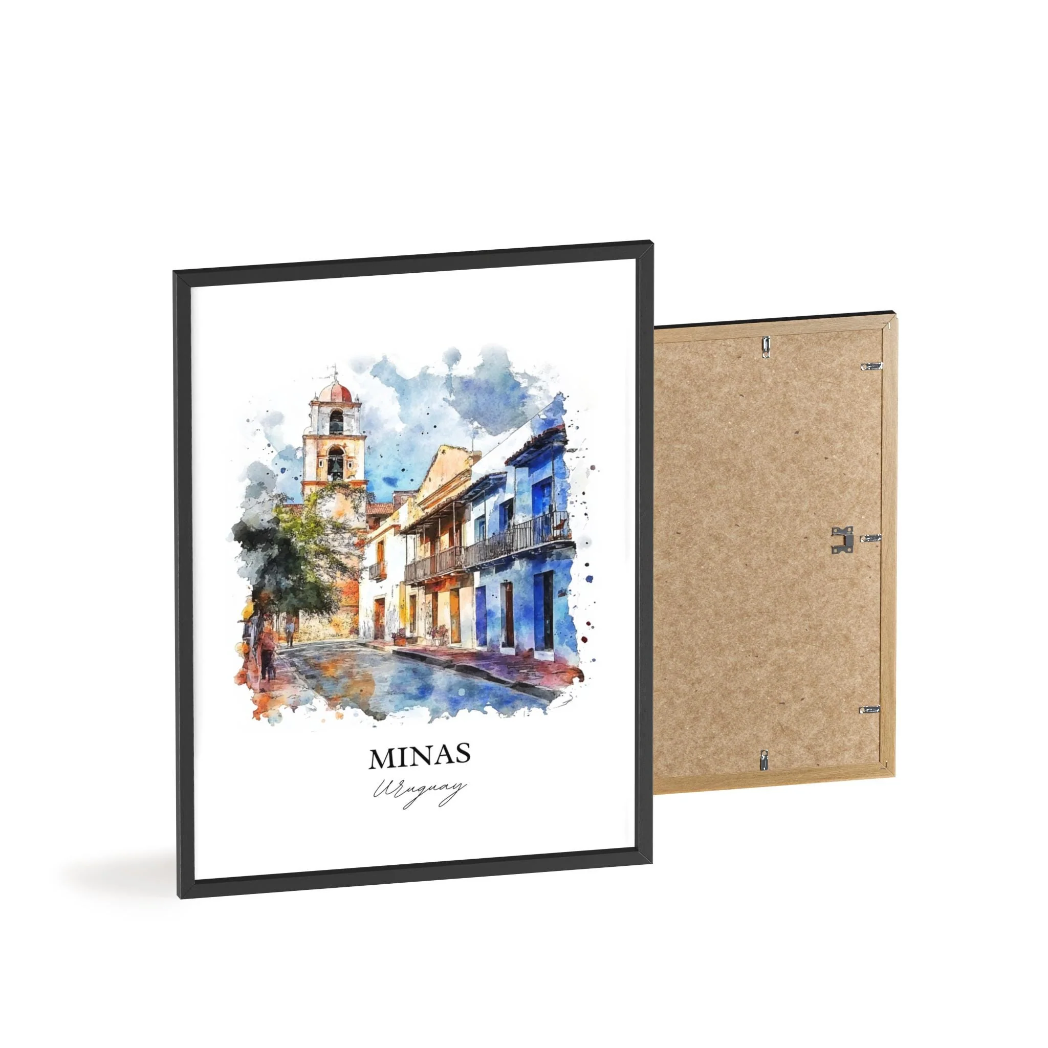 Minas, Uruguay – Watercolor Art Print - Image 8