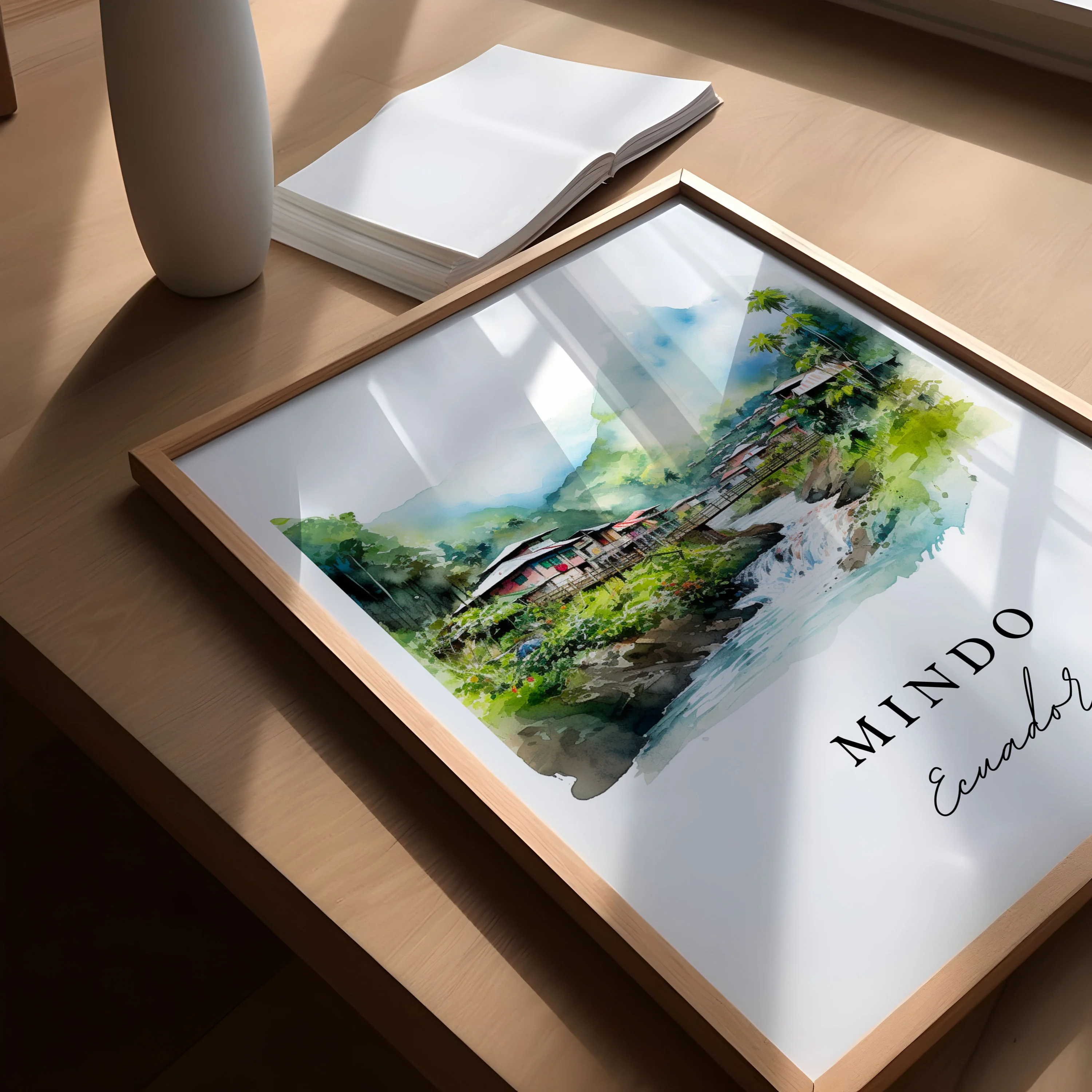Mindo, Ecuador – Watercolor Art Print - Image 3