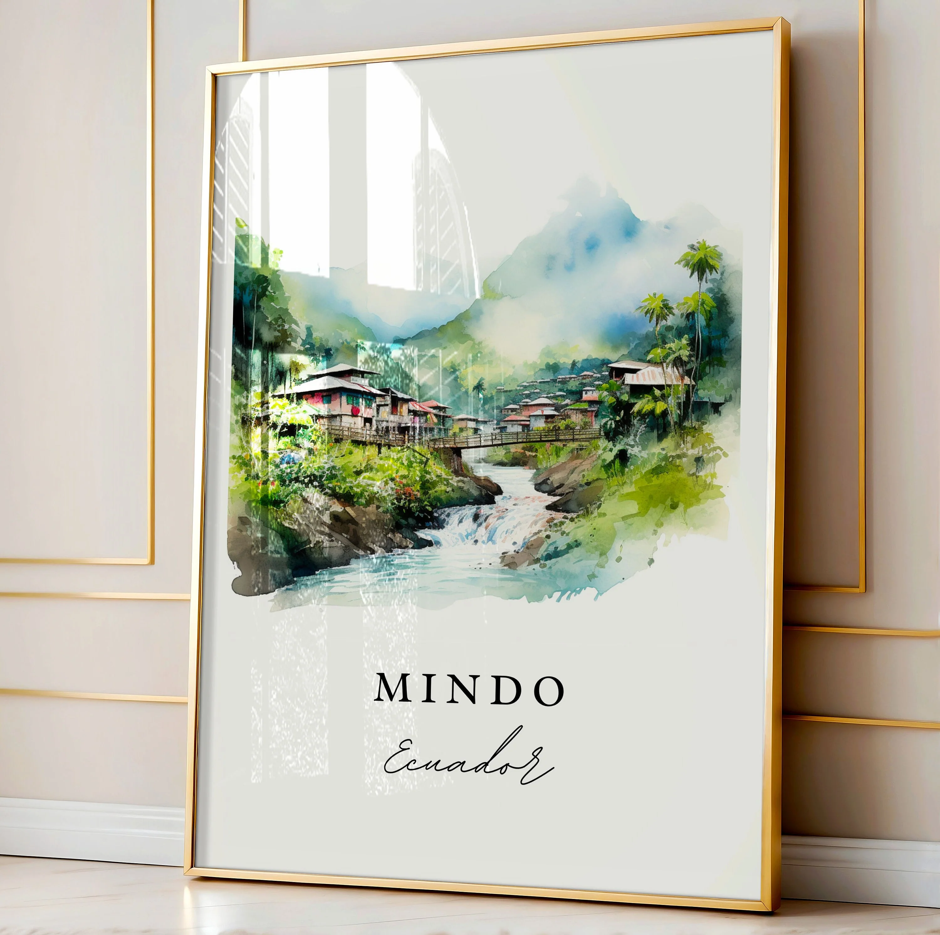Mindo, Ecuador – Watercolor Art Print - Image 4