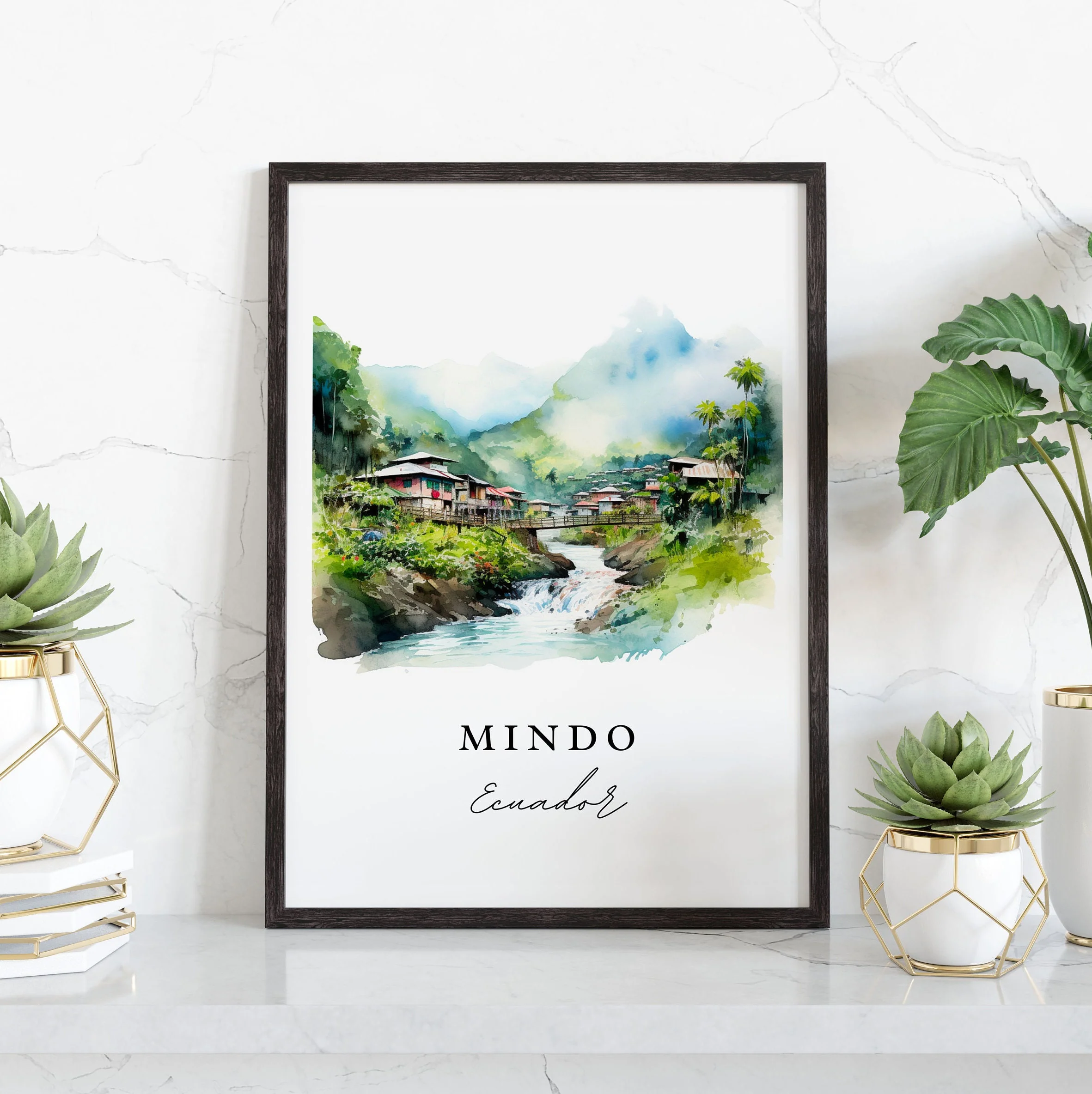 Mindo, Ecuador – Watercolor Art Print - Image 5