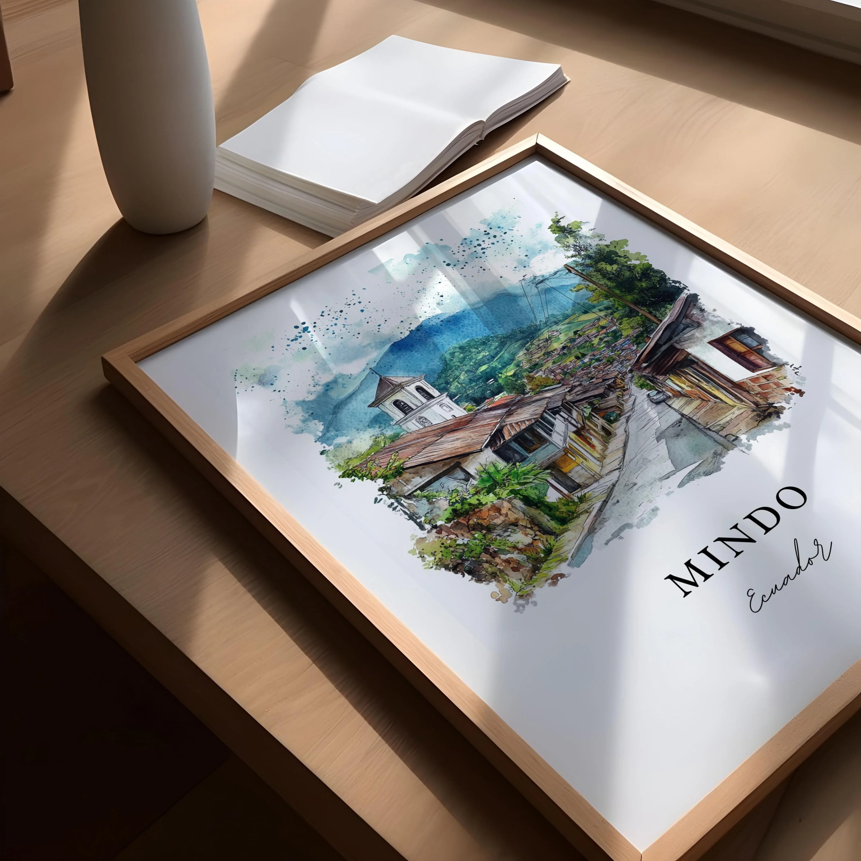 Mindo, Ecuador – Watercolor Art Print - Image 3