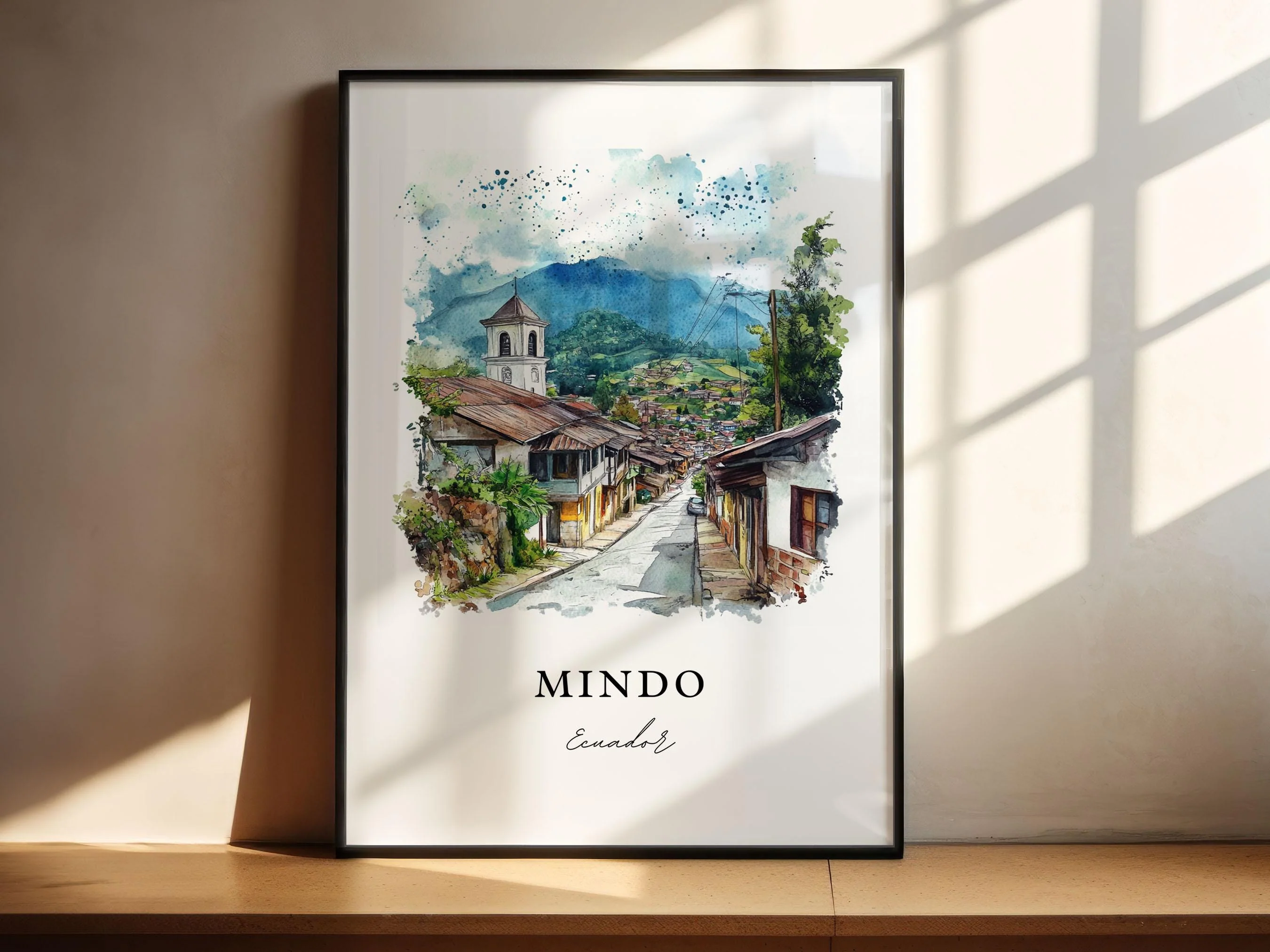 Mindo, Ecuador – Watercolor Art Print - Image 4