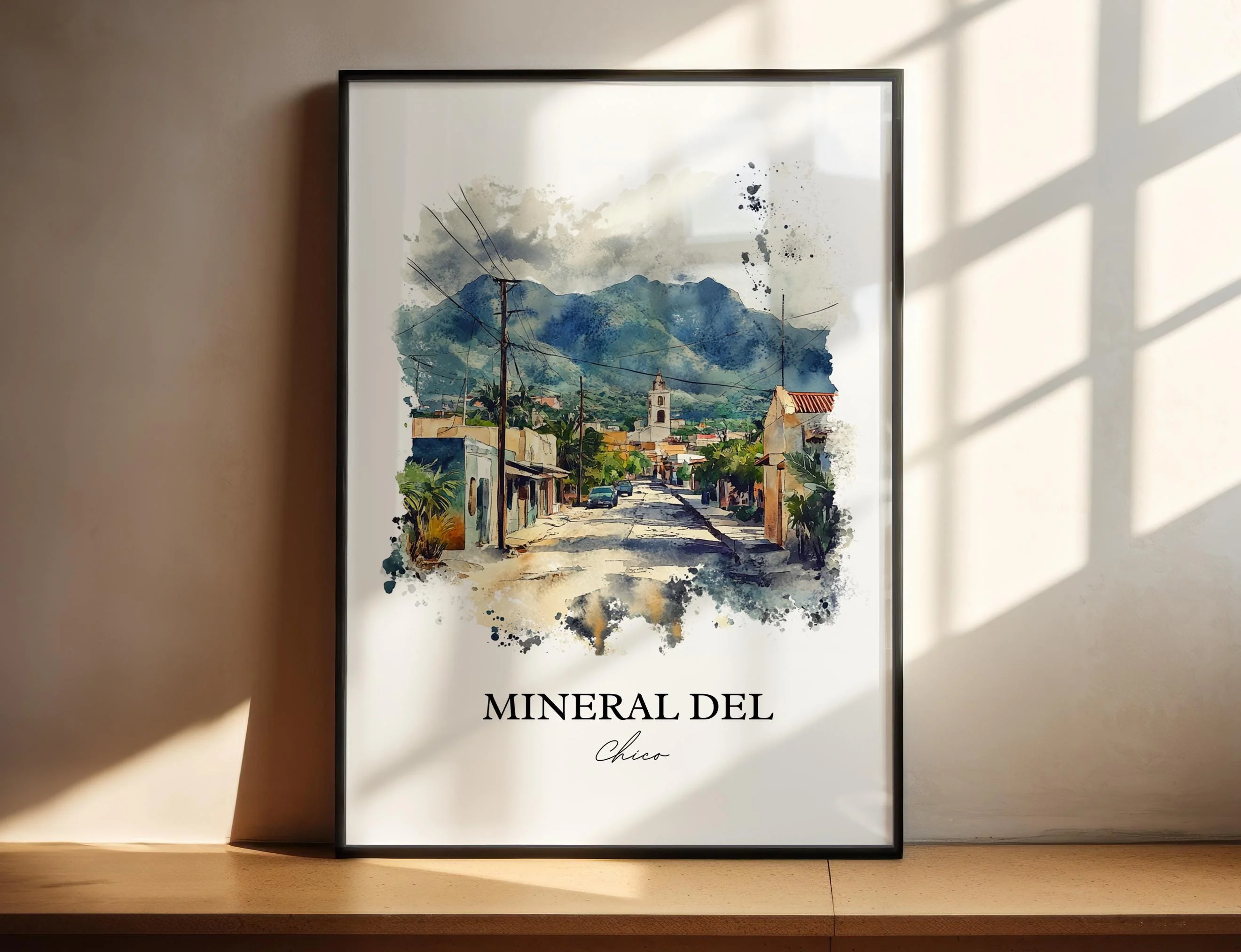 Mineral del Chico, Mexico – Watercolor Art Print