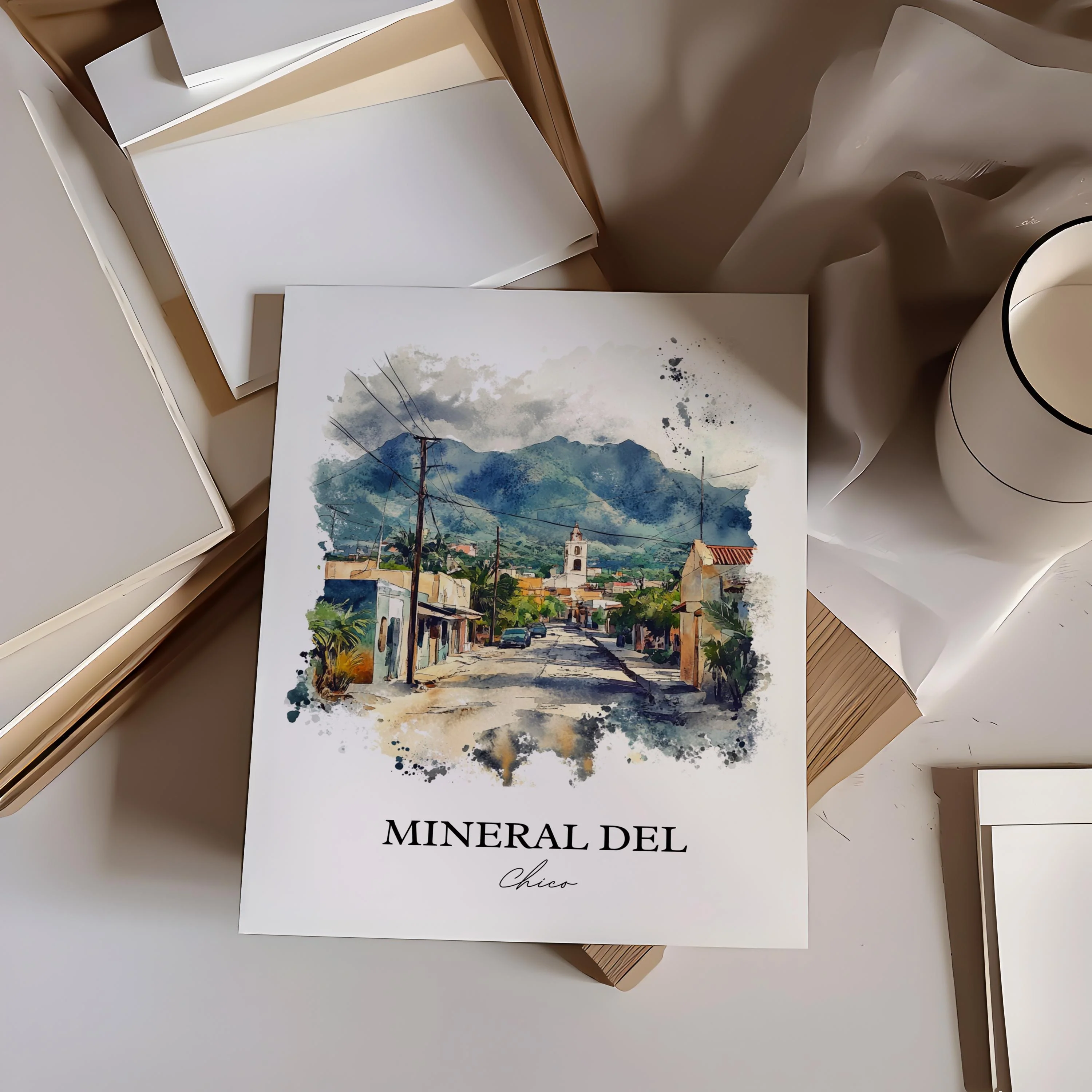 Mineral del Chico, Mexico – Watercolor Art Print - Image 6
