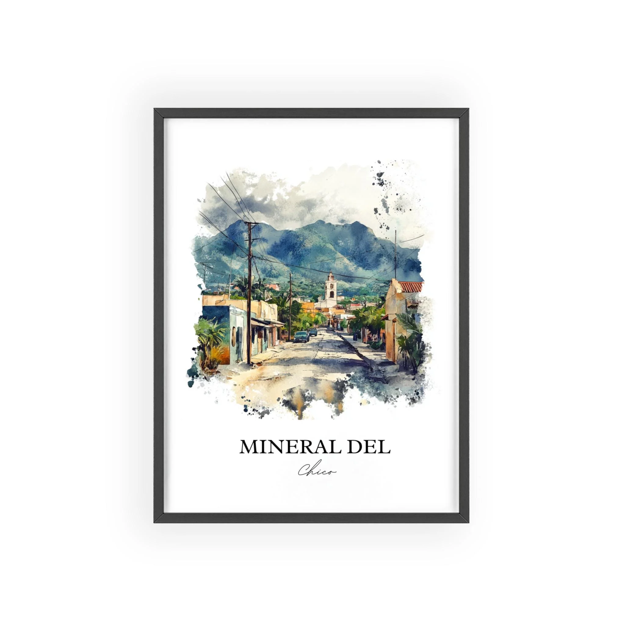 Mineral del Chico, Mexico – Watercolor Art Print - Image 8