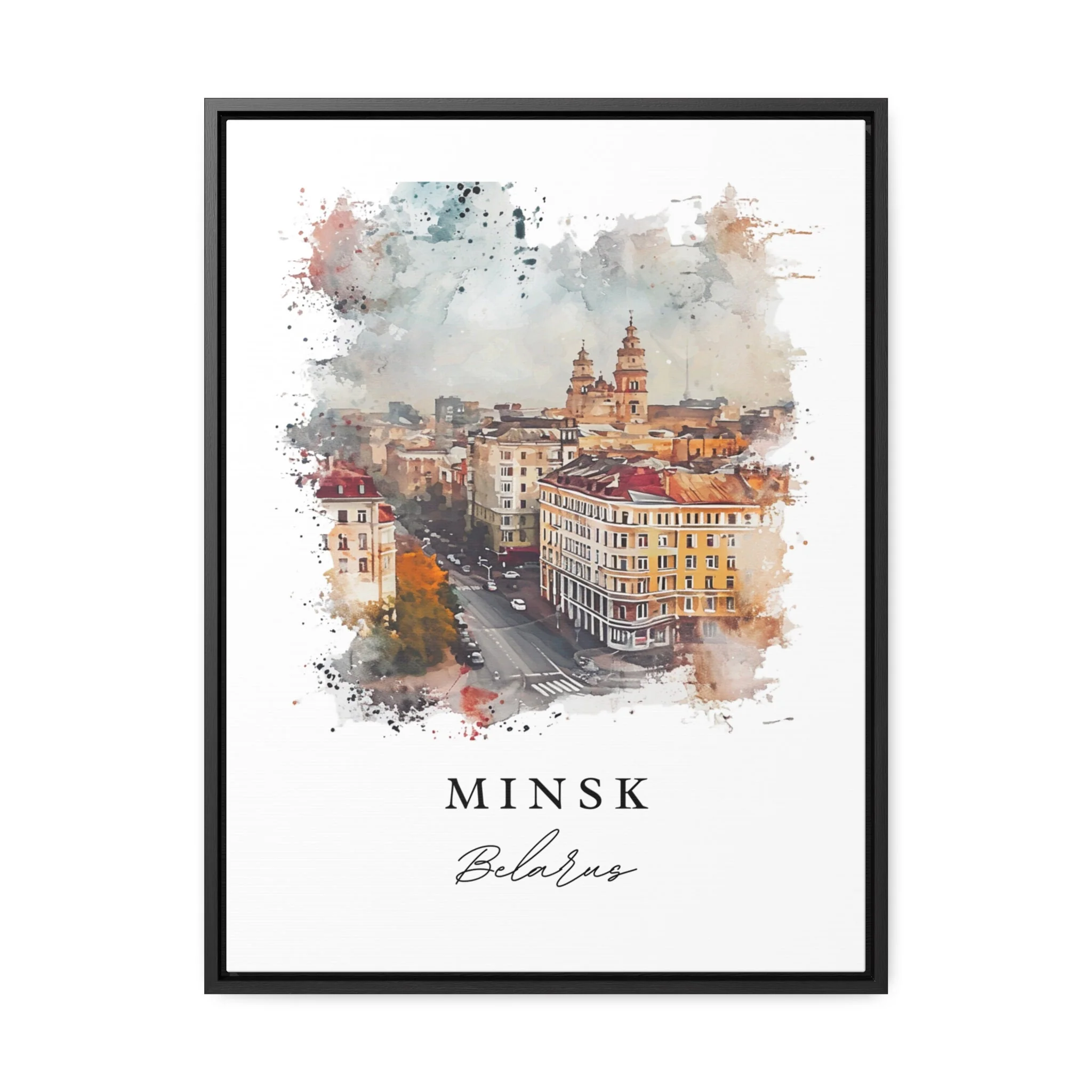 Minsk, Belarus – Watercolor Art Print - Image 6
