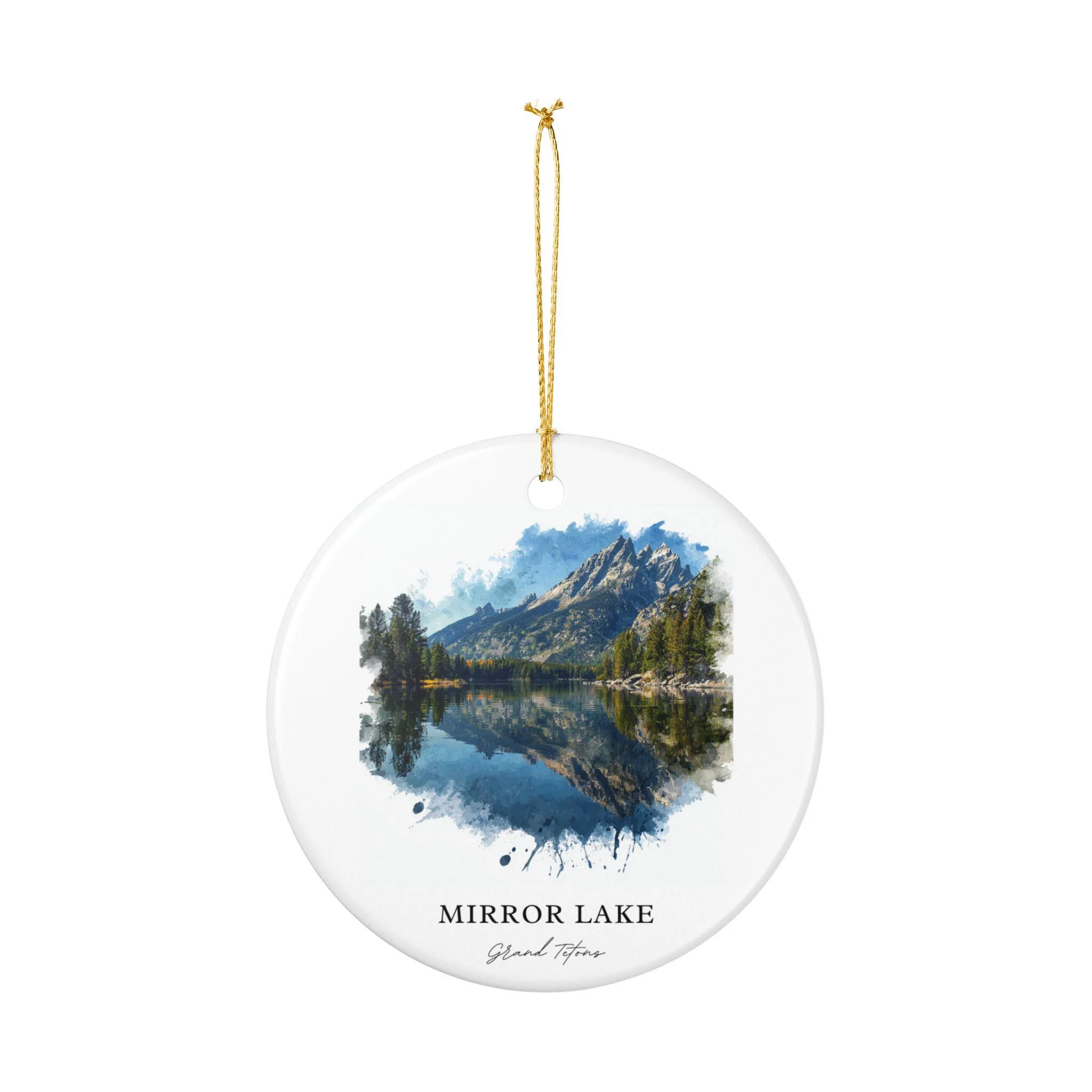 Mirror Lake Ornament: Unique Mirror Lake Souvenir, Grand Tetons Xmas Decor, and Authentic Tetons Gift - Image 2