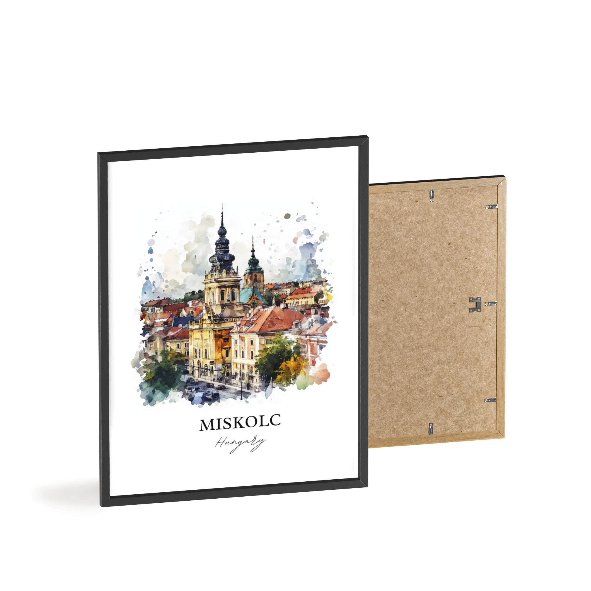 Miskolc, Hungary – Watercolor Art Print - Image 8
