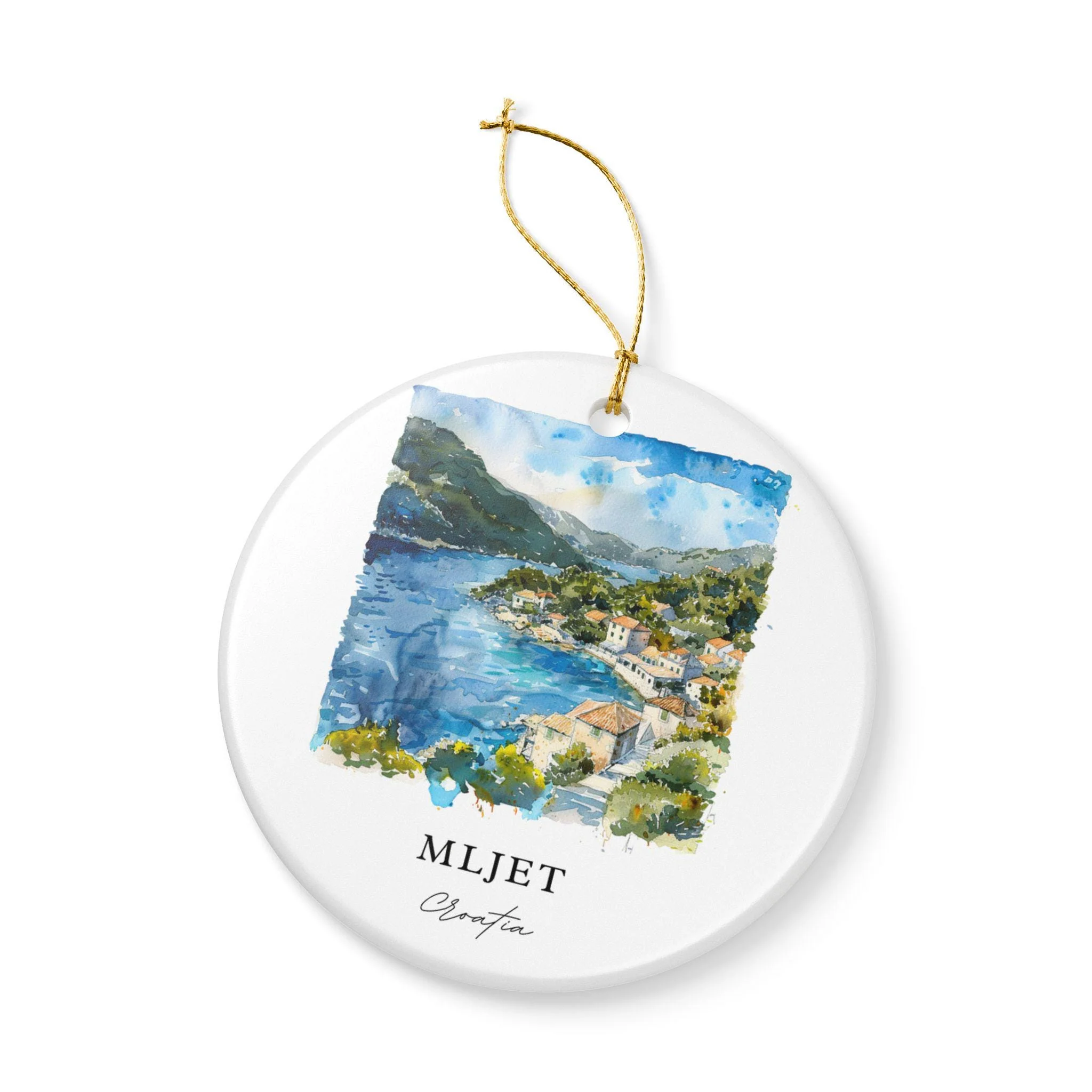Mljet Croatia Ornament: Unique Mljet Souvenir, Mljet Xmas Decor, and Authentic Mljet Croatia Gift - Image 2