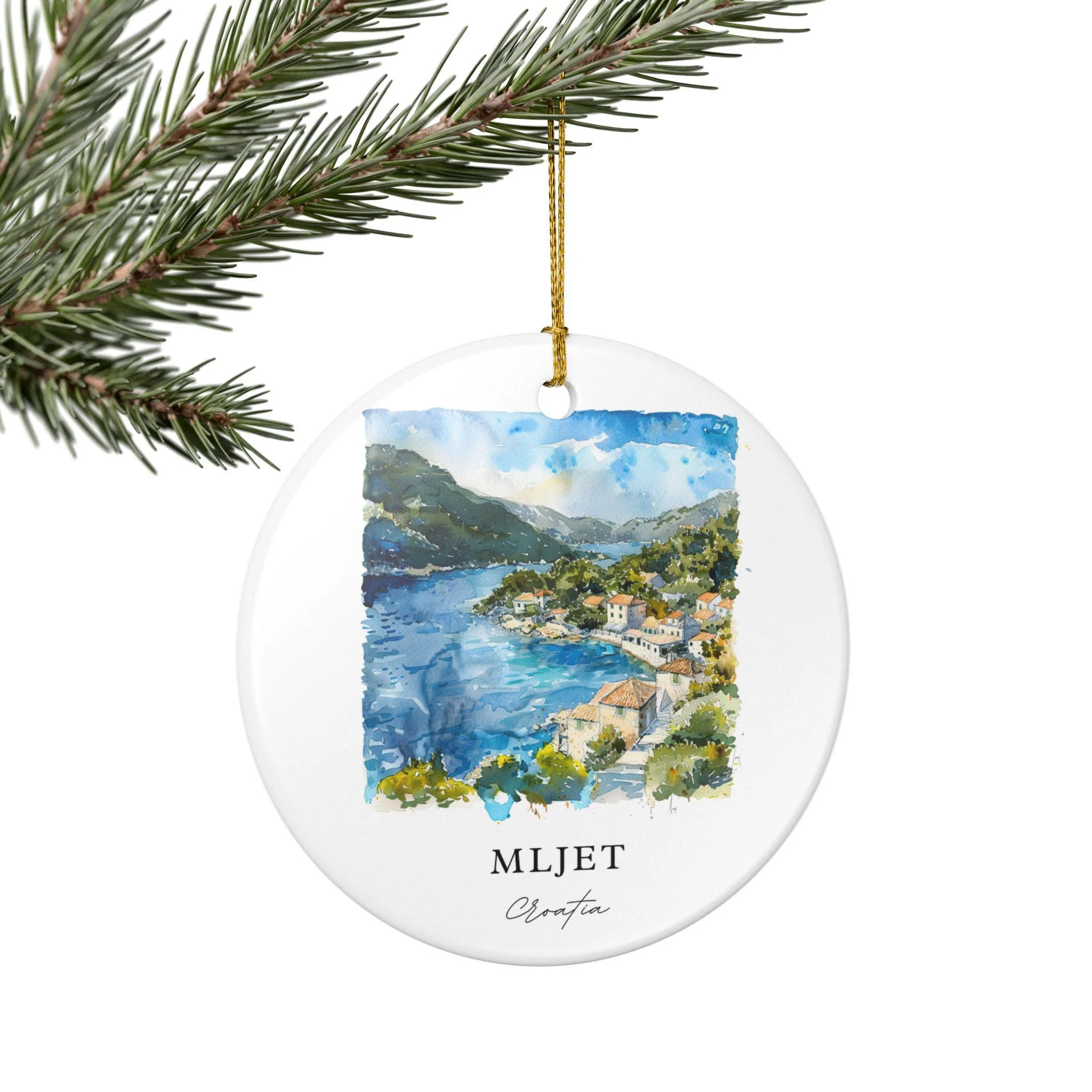Mljet Croatia Ornament: Unique Mljet Souvenir, Mljet Xmas Decor, and Authentic Mljet Croatia Gift - Image 5