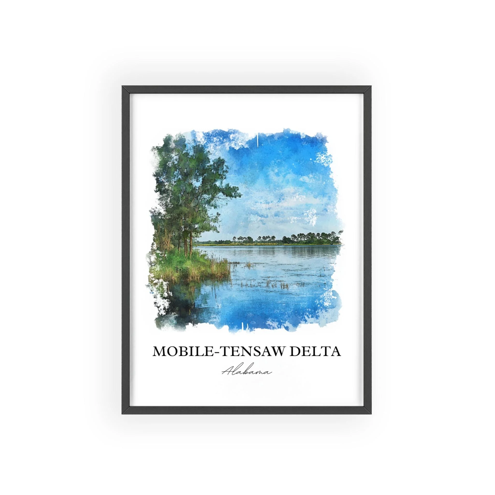 Mobile-Tensaw Delta, Alabama – Watercolor Art Print - Image 7