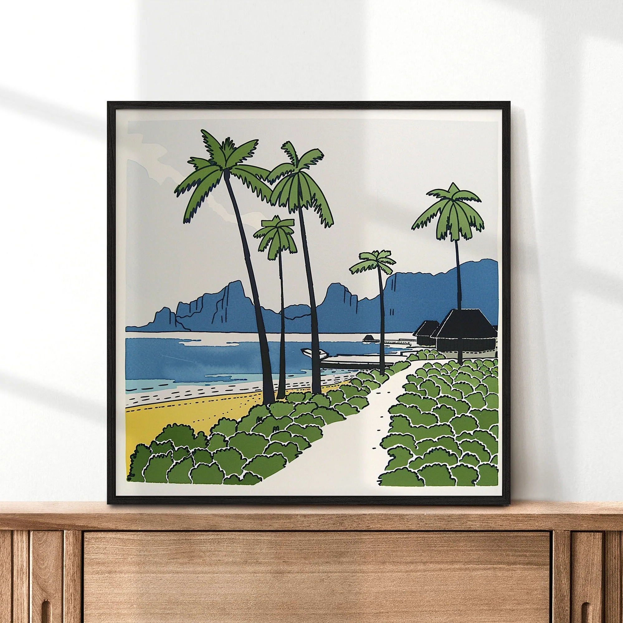 Bora Bora, French Polynesia – Watercolor Art Print - Image 2