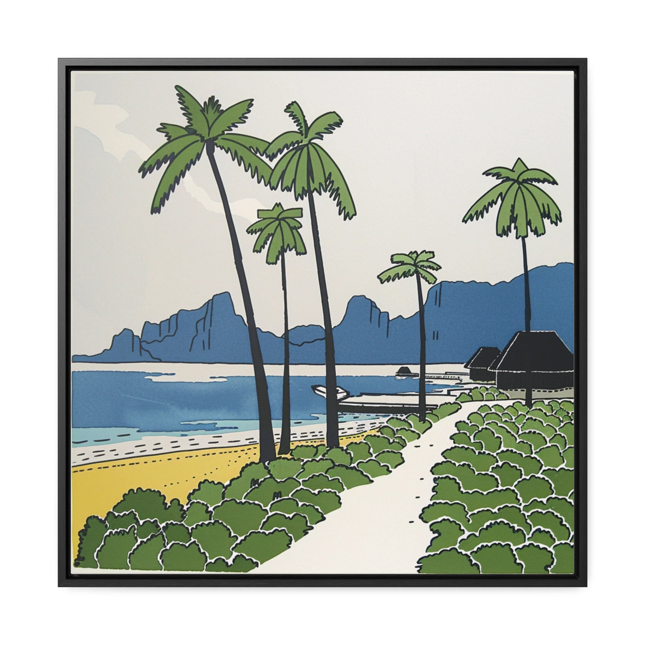 Bora Bora, French Polynesia – Watercolor Art Print - Image 4