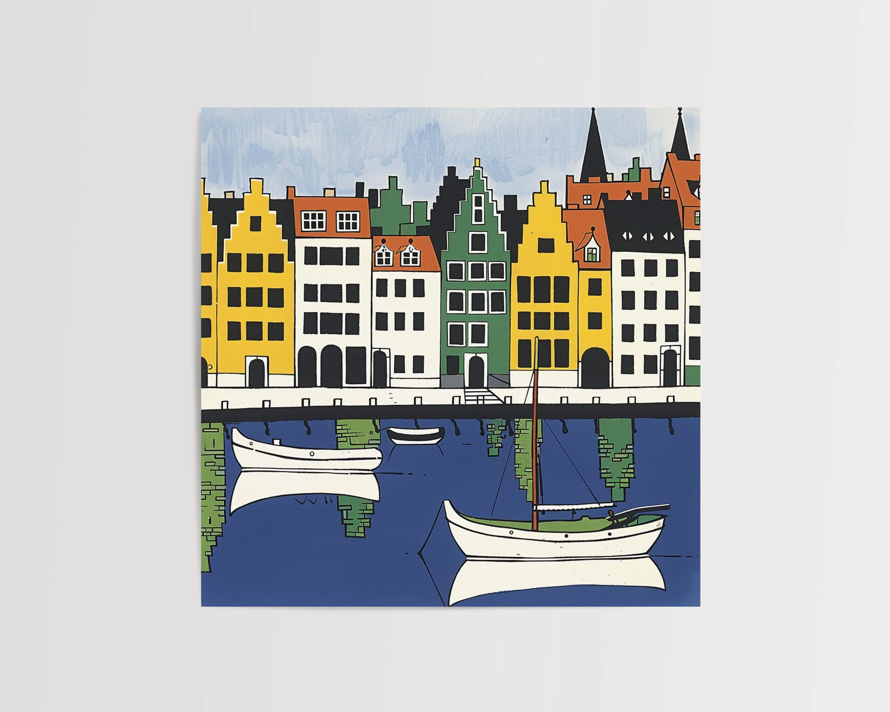Copenhagen, Denmark – Watercolor Art Print - Image 3