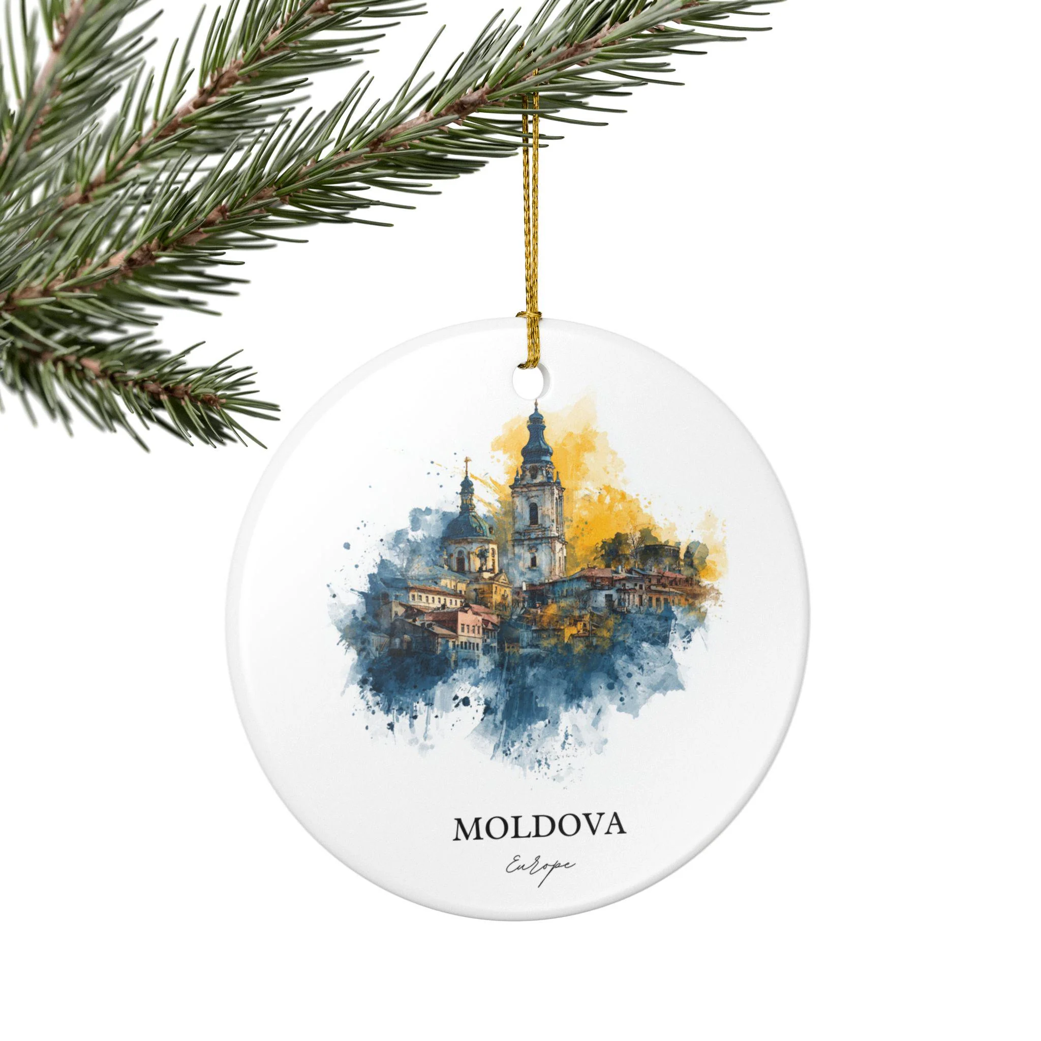 Moldova Ornament: Unique Moldova Souvenir, Moldova Xmas Decor, and Authentic Moldova Europe Gift - Image 5