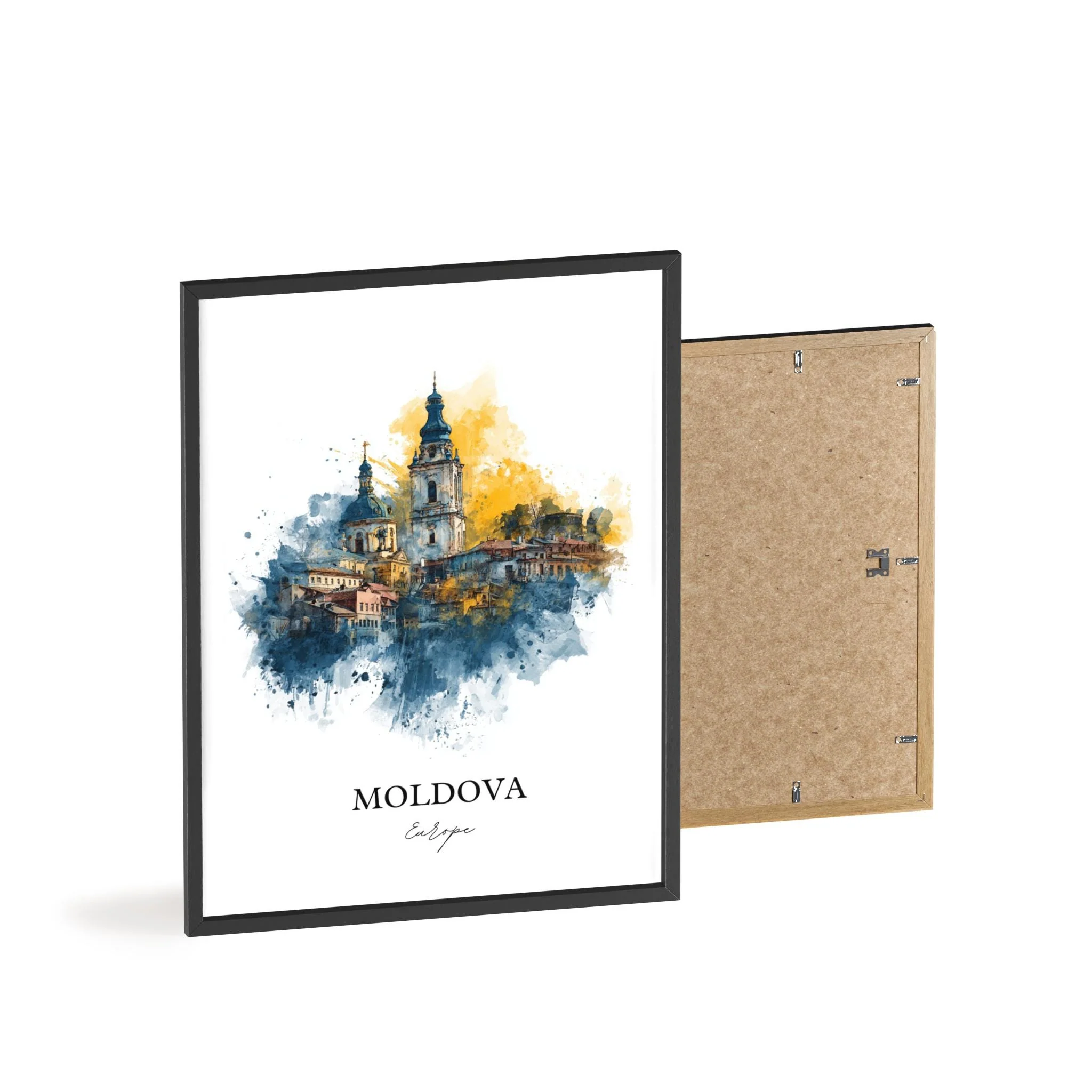 Moldova, Europe – Watercolor Art Print - Image 8