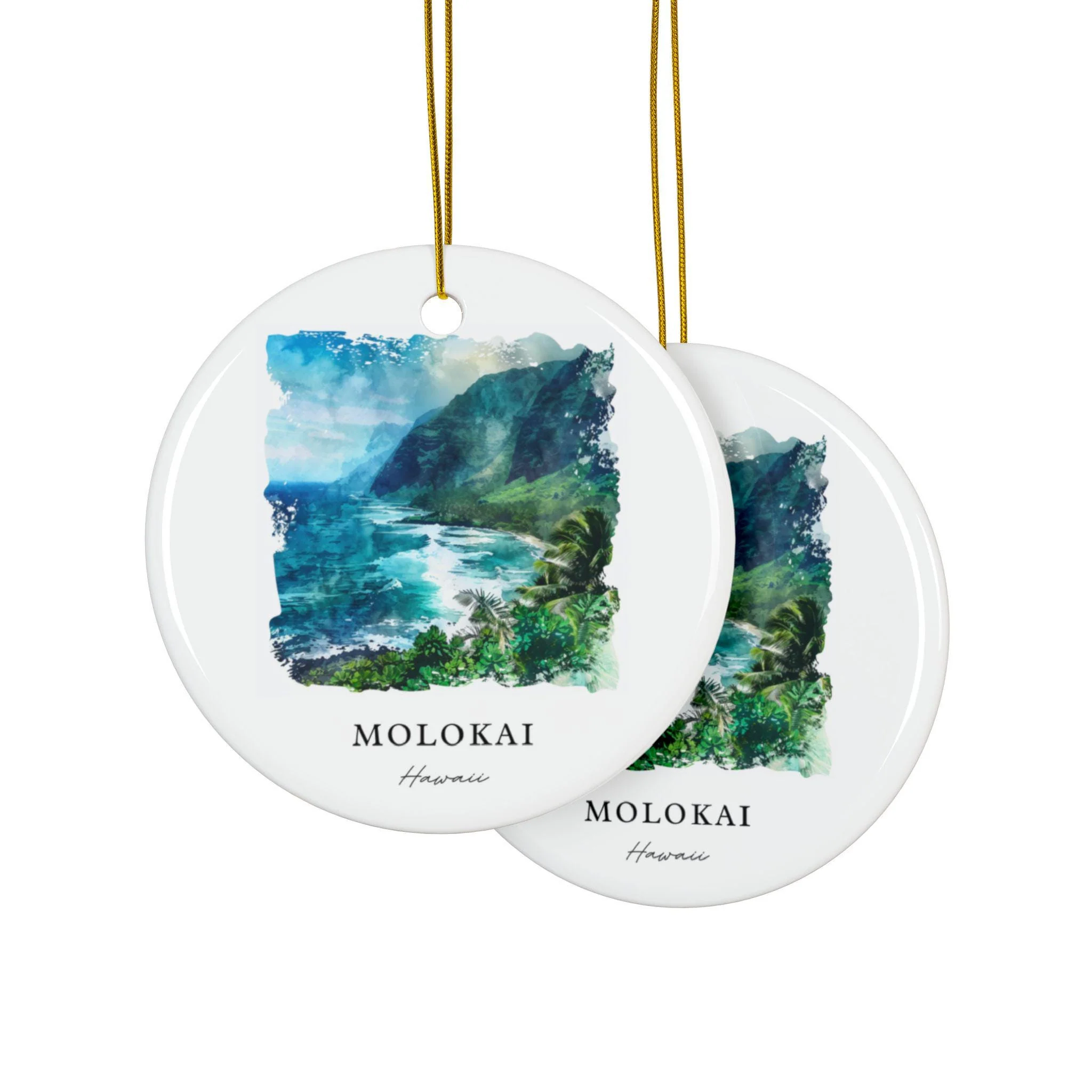 Molokai Hawaii Ornament: Unique Molokai Souvenir, Molokai Decor, and Authentic Molokai HI Gift - Image 2