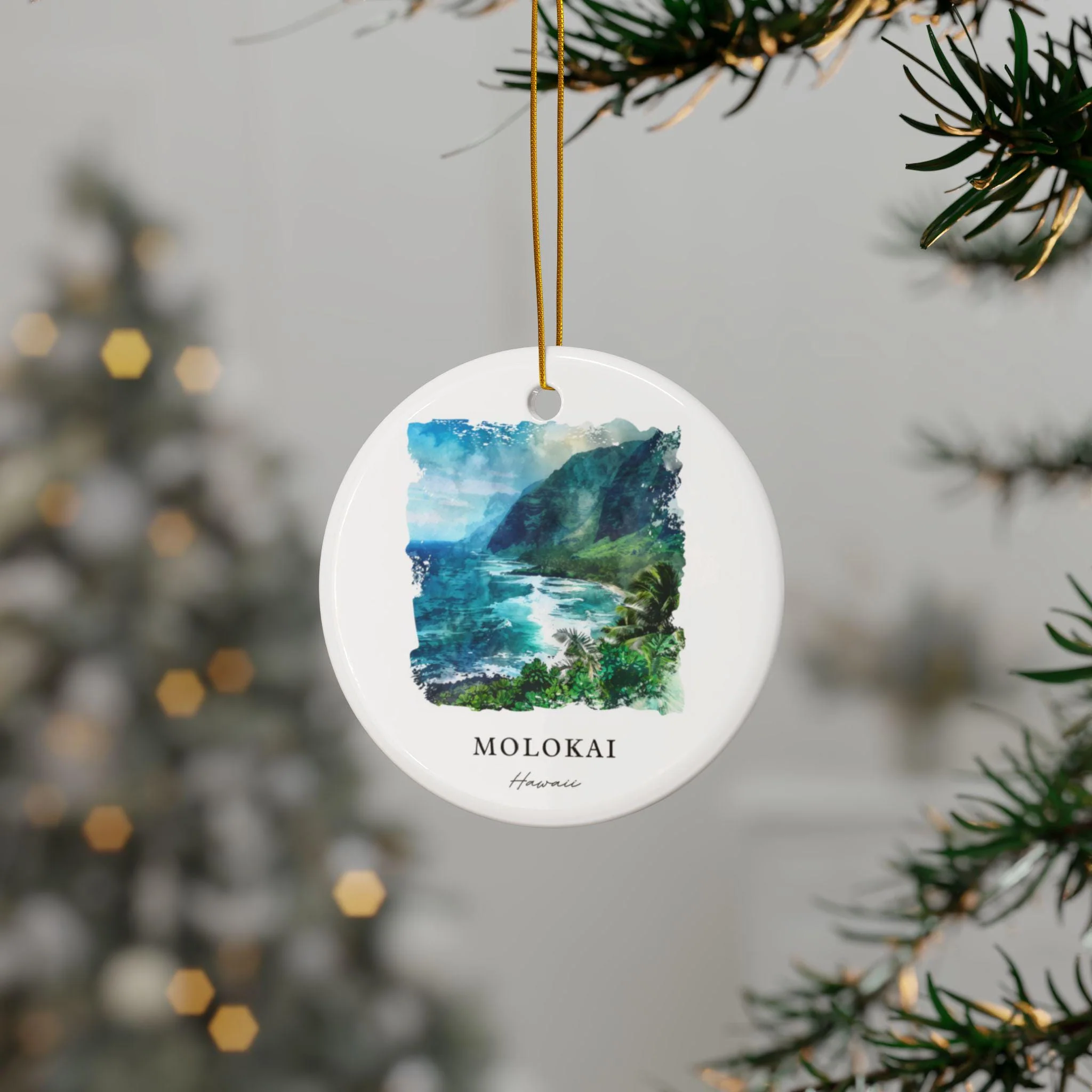 Molokai Hawaii Ornament: Unique Molokai Souvenir, Molokai Decor, and Authentic Molokai HI Gift - Image 3