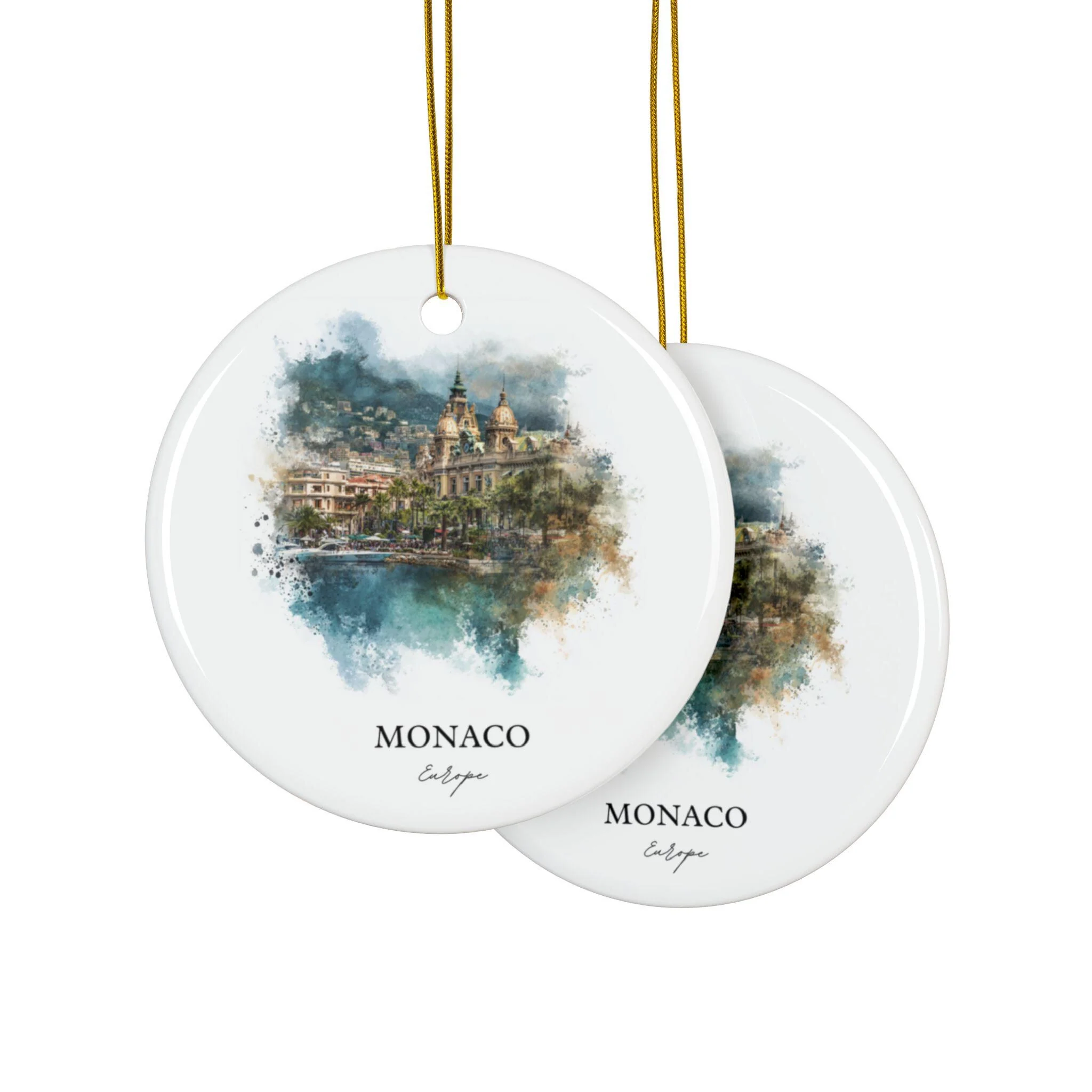 Monaco Ornament: Unique Monaco Souvenir, Monaco Xmas Decor, and Authentic Monaco Gift - Image 2
