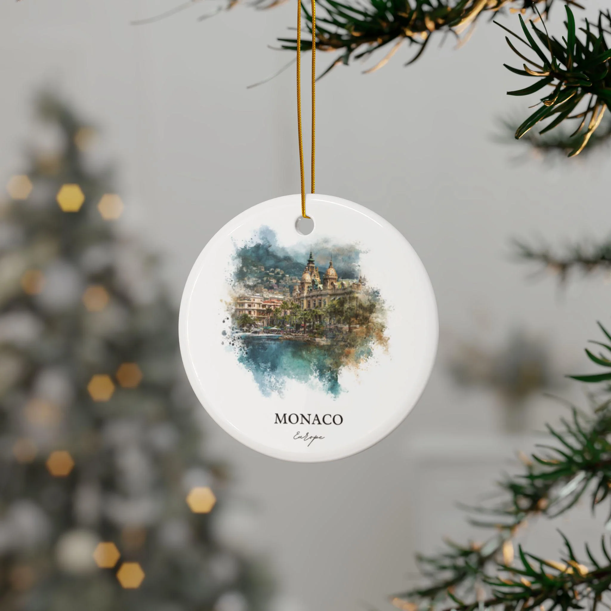 Monaco Ornament: Unique Monaco Souvenir, Monaco Xmas Decor, and Authentic Monaco Gift - Image 3