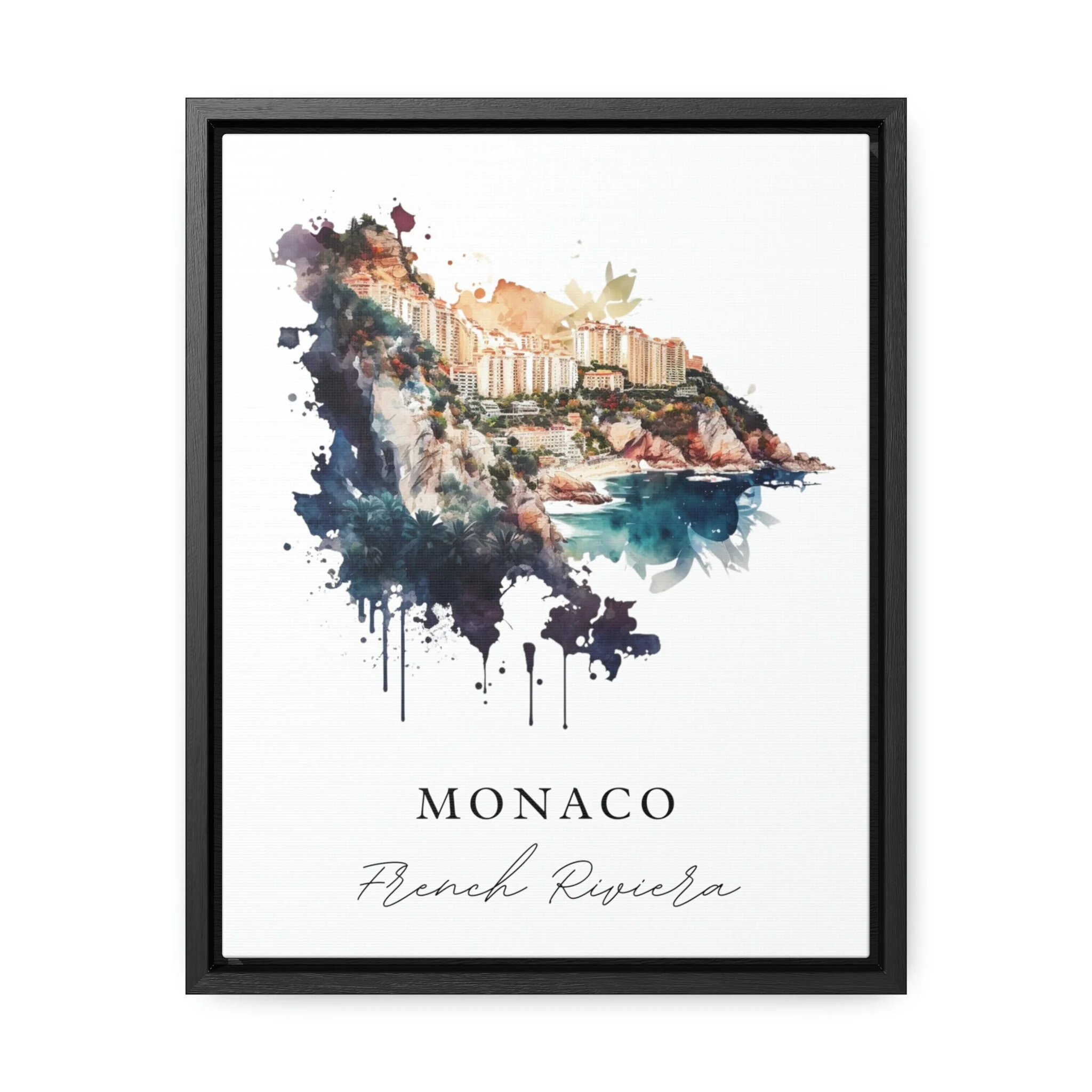 Monaco – Watercolor Art Print - Image 5
