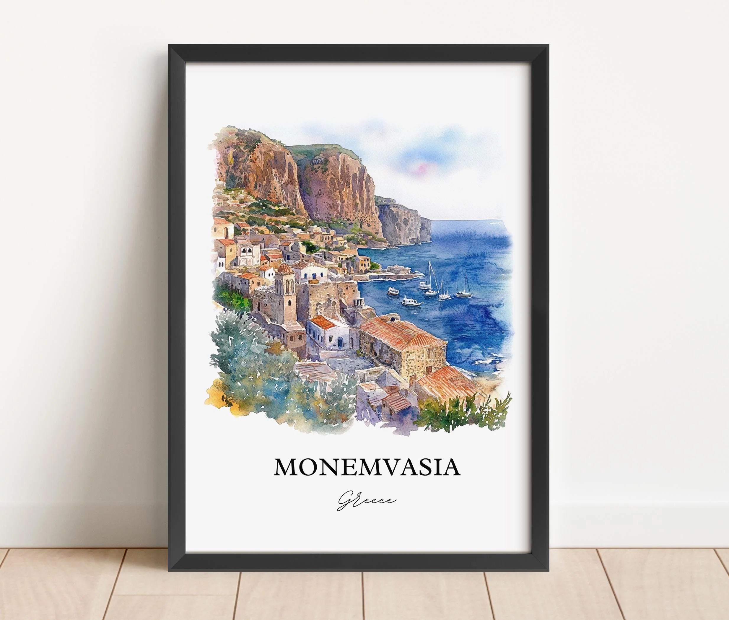 Monemvasia, Greece – Watercolor Art Print - Image 6