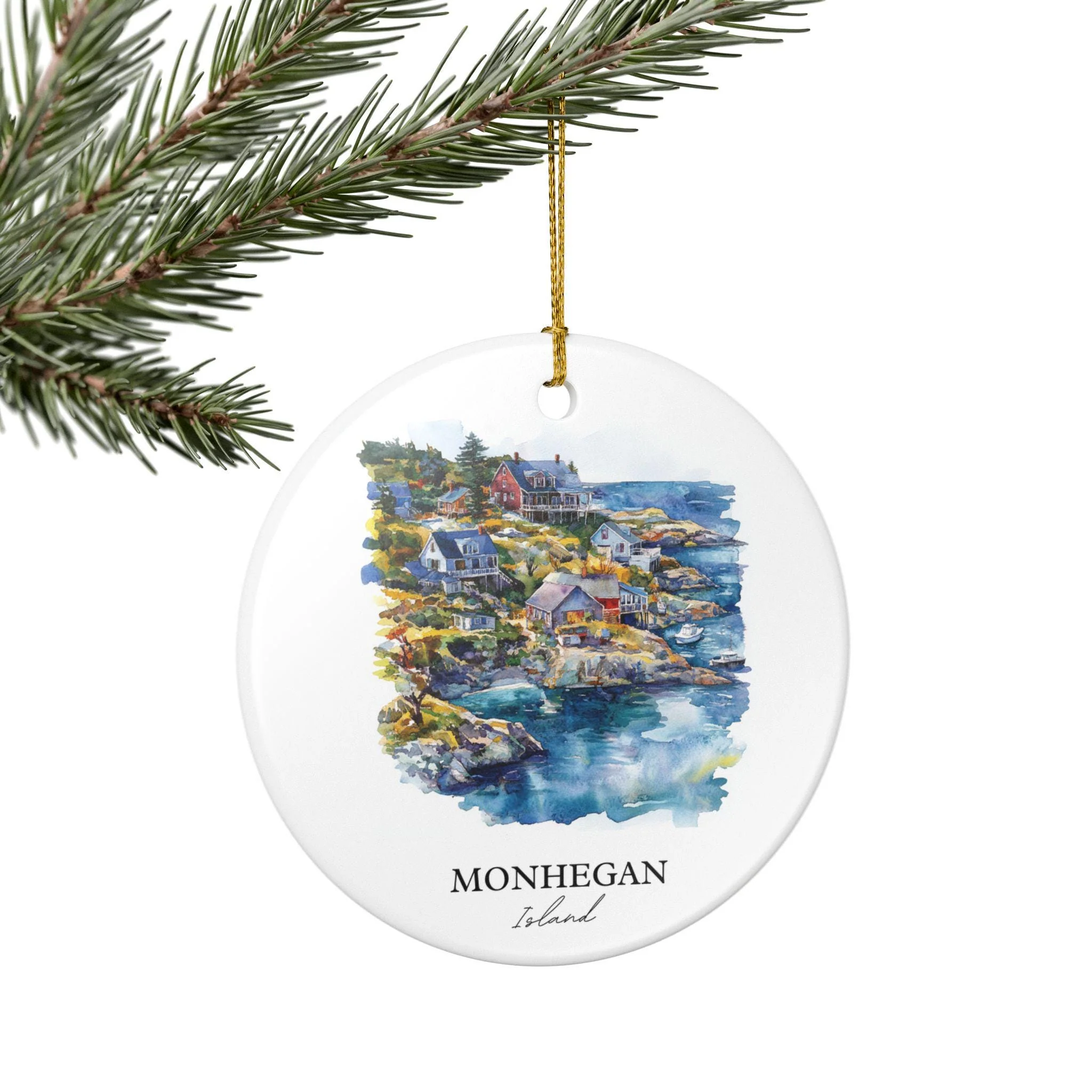 Monhegan Island Ornament: Unique Monhegan Island Souvenir, Maine Xmas Decor, and Authentic Monhegan Island Gift - Image 5