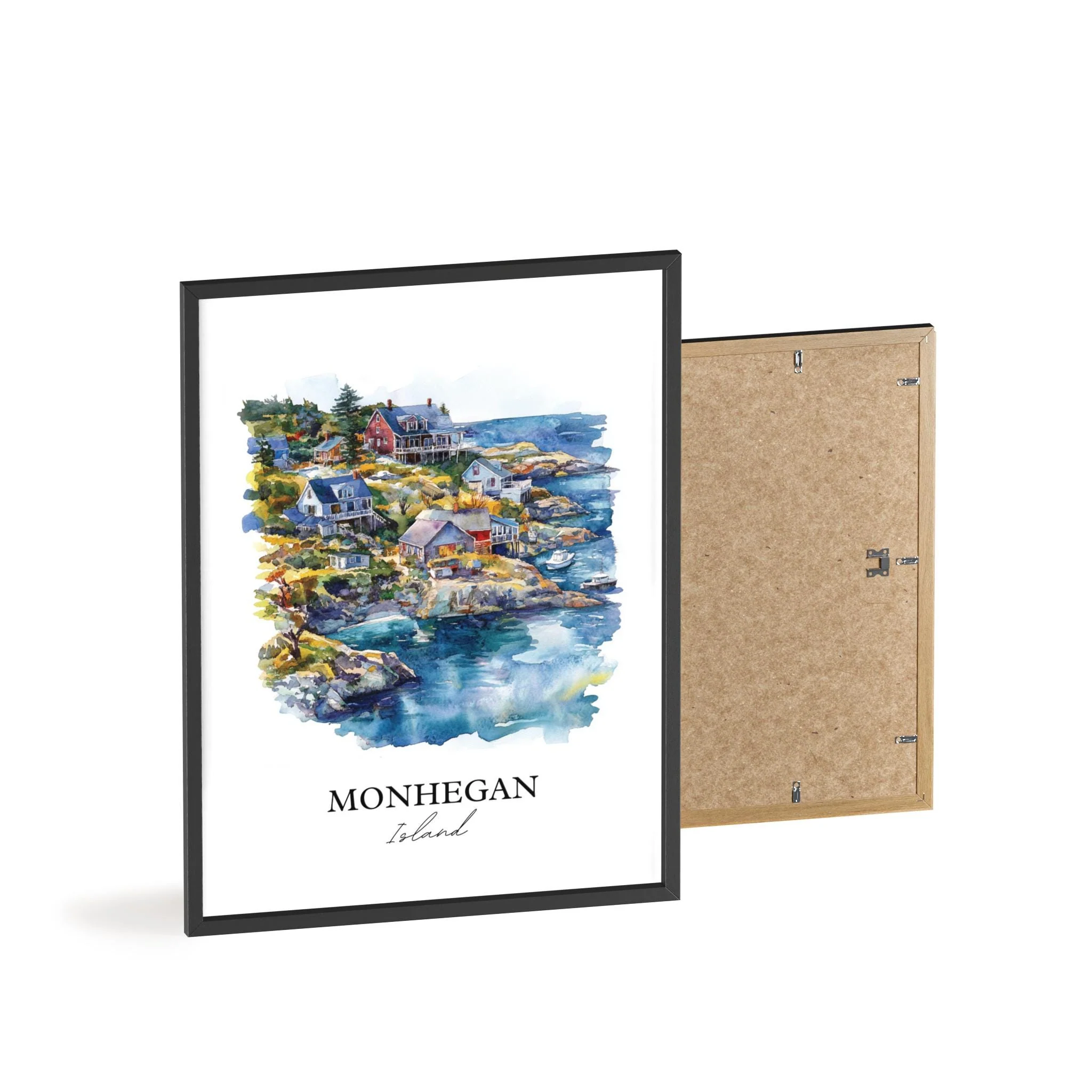 Monhegan Island, USA – Watercolor Art Print - Image 8