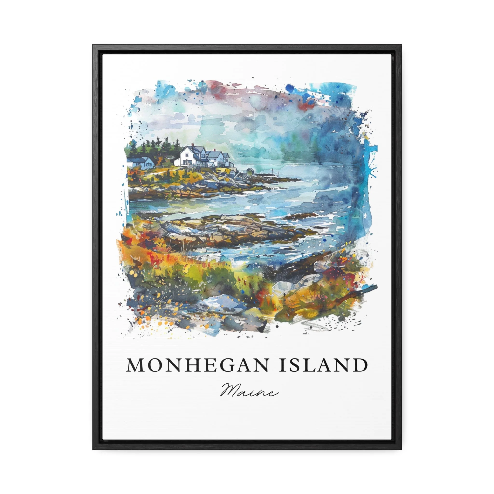 Monhegan Island, Maine – Watercolor Art Print - Image 5