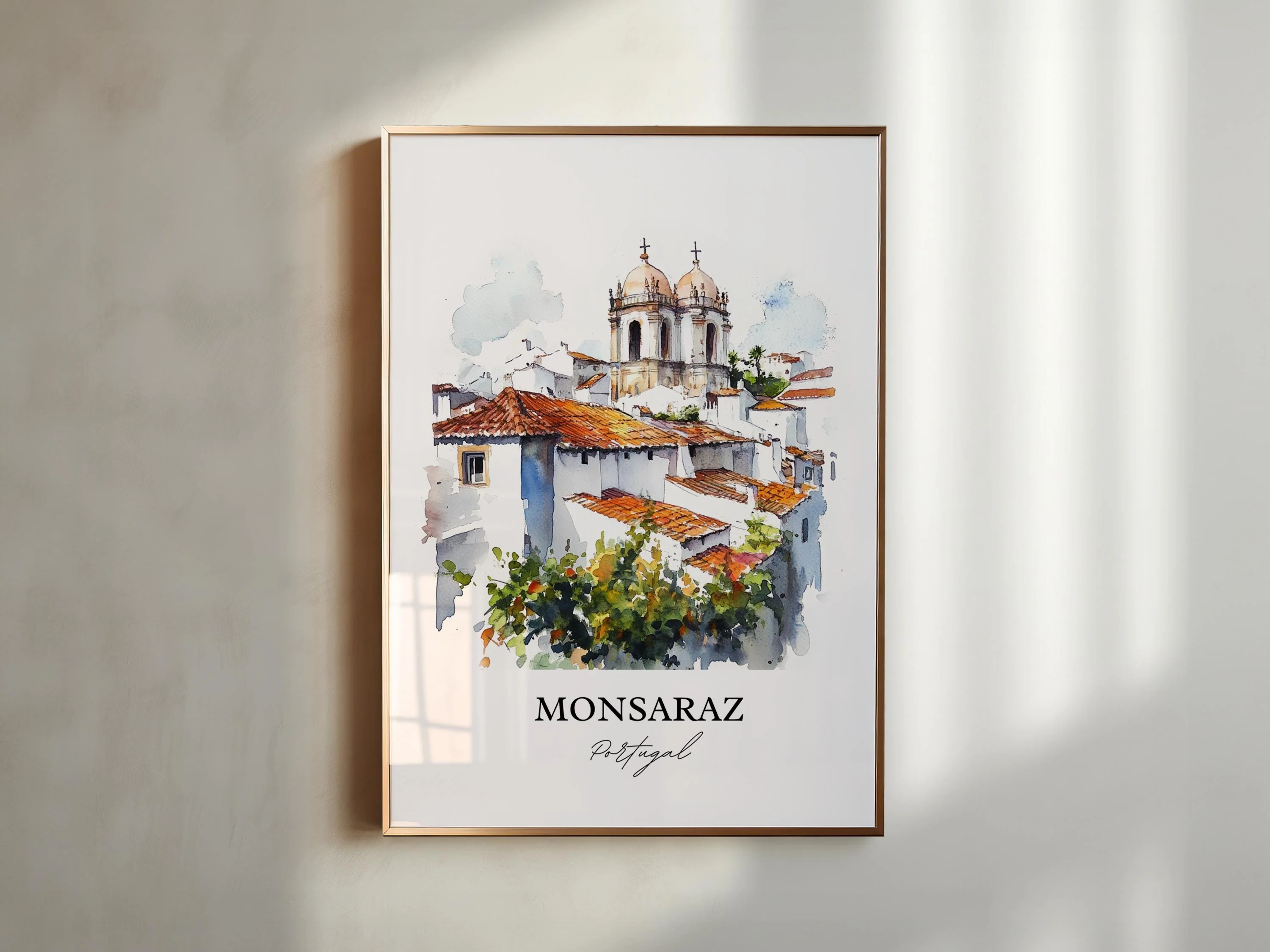 Monsaraz, Portugal – Watercolor Art Print - Image 3