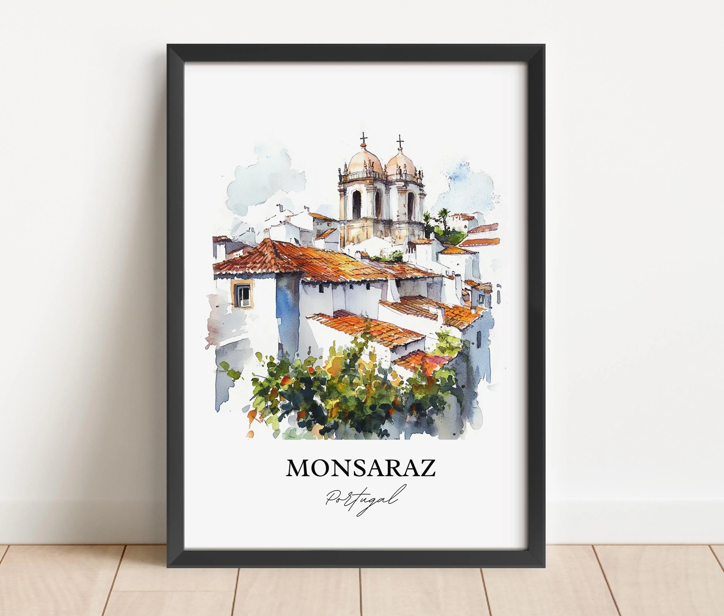 Monsaraz, Portugal – Watercolor Art Print - Image 4