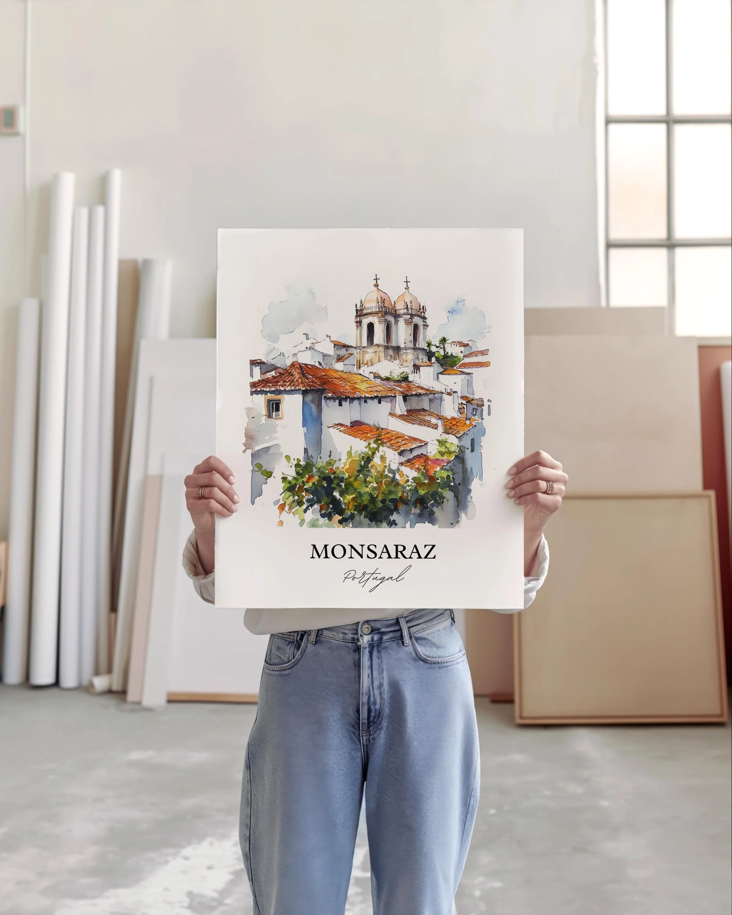 Monsaraz, Portugal – Watercolor Art Print - Image 5