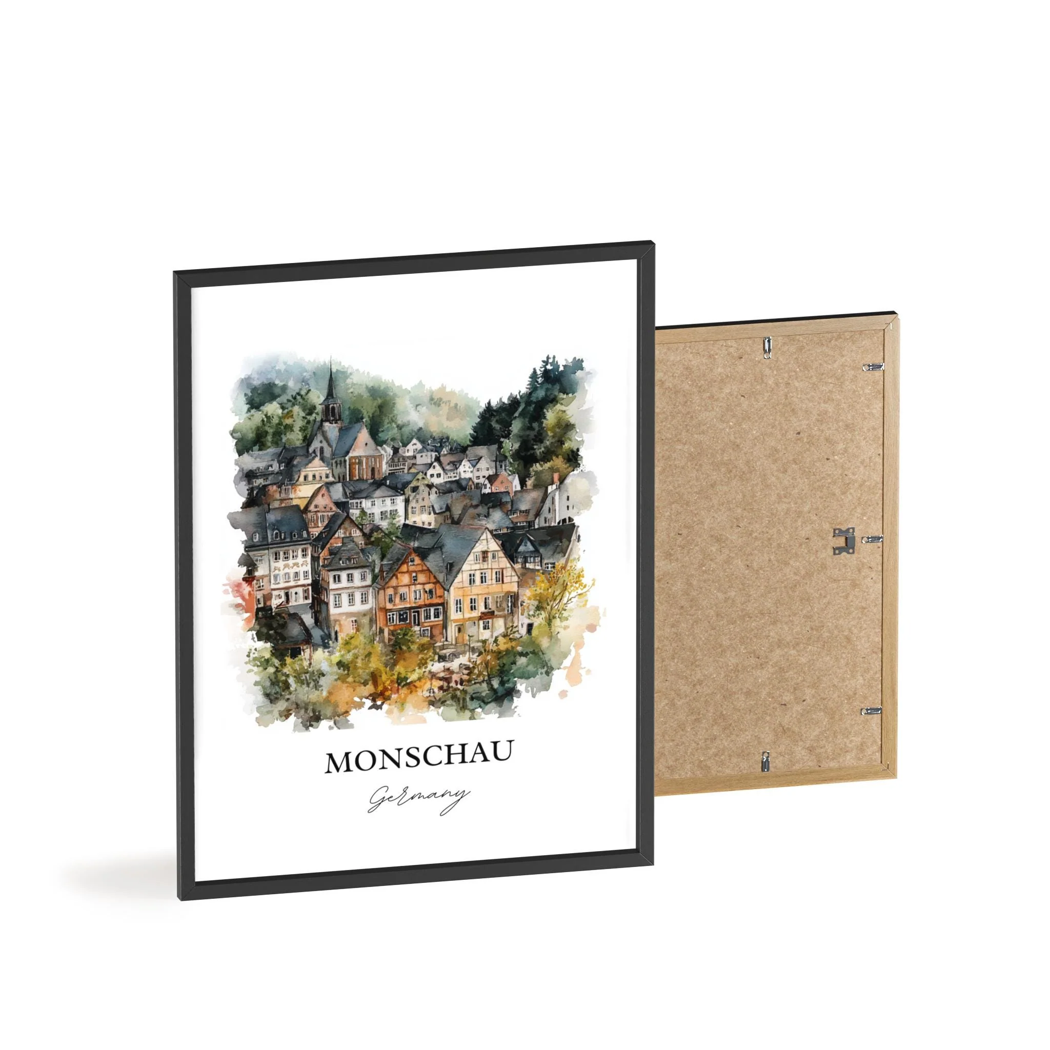 Monschau, Germany – Watercolor Art Print - Image 8