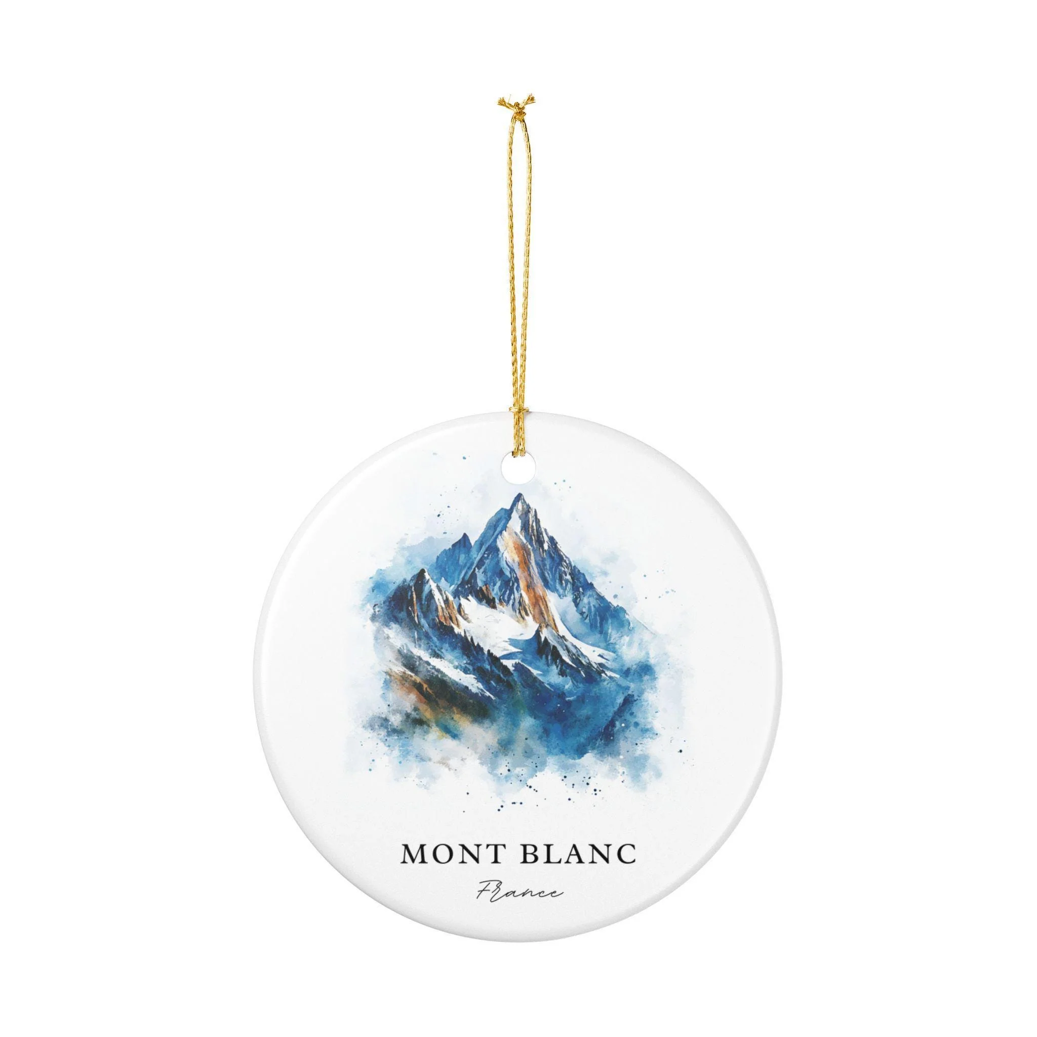 Mont Blanc Ornament: Unique Mont Blanc Souvenir, Mont Blanc France Xmas Decor, and Authentic Mt Blanc France Gift - Image 3