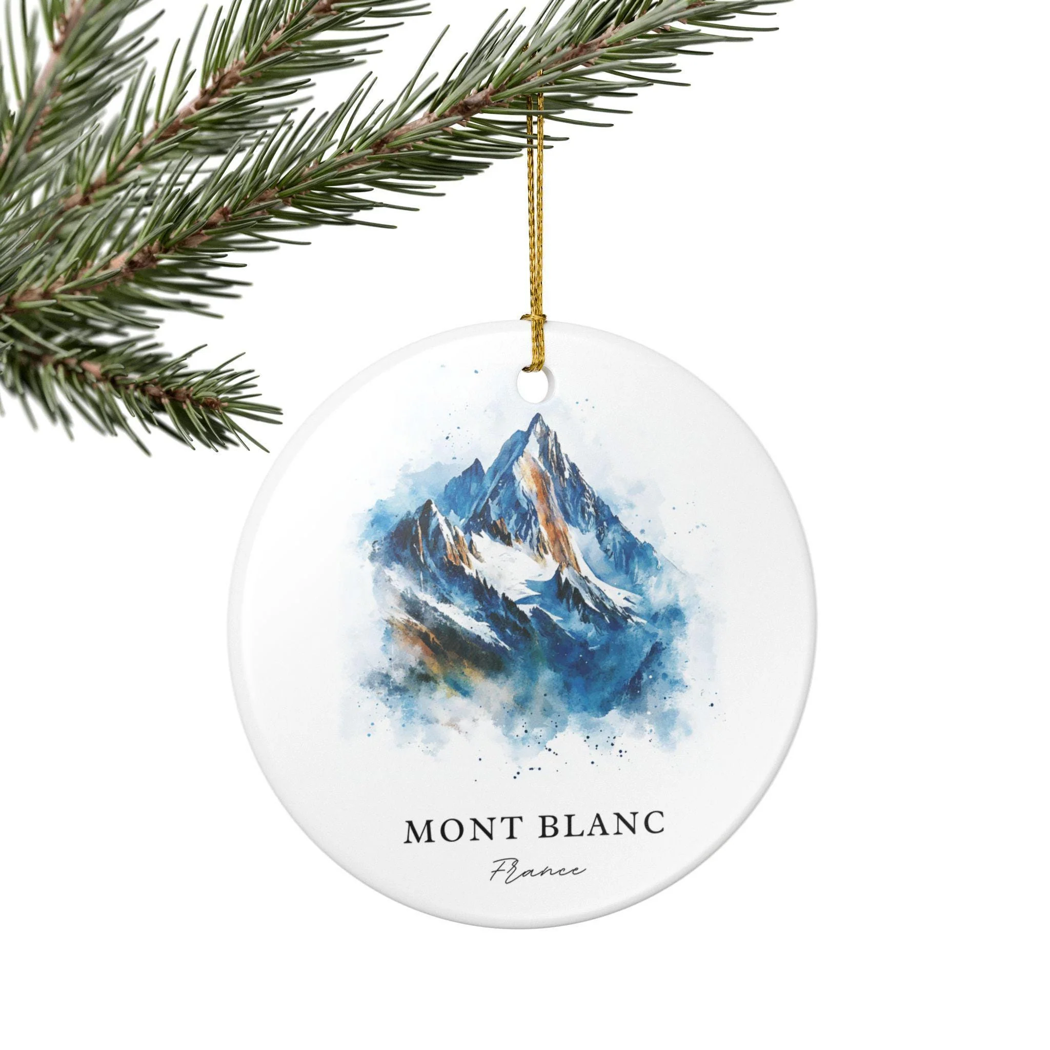 Mont Blanc Ornament: Unique Mont Blanc Souvenir, Mont Blanc France Xmas Decor, and Authentic Mt Blanc France Gift - Image 6