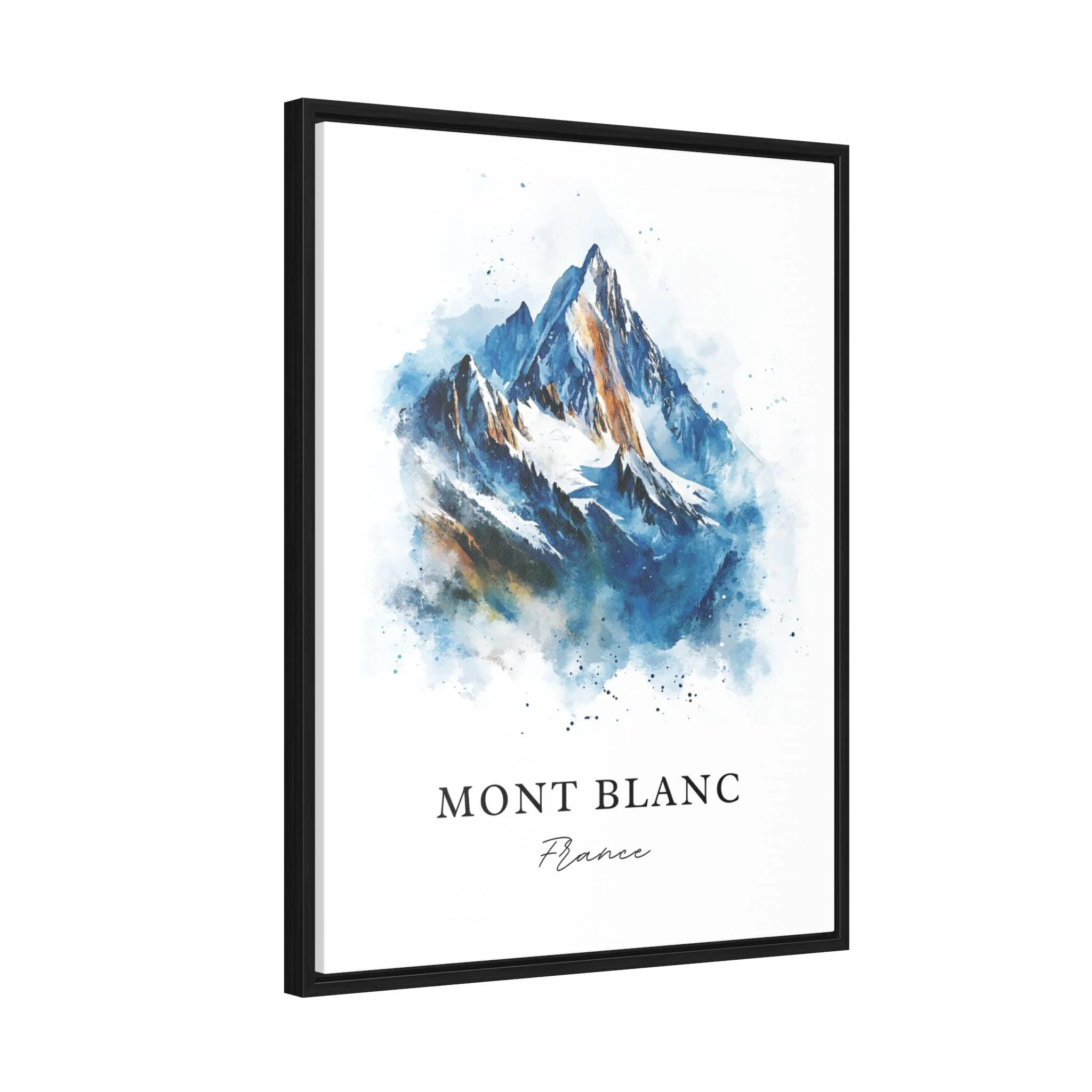 Mont Blanc, France – Watercolor Art Print - Image 6