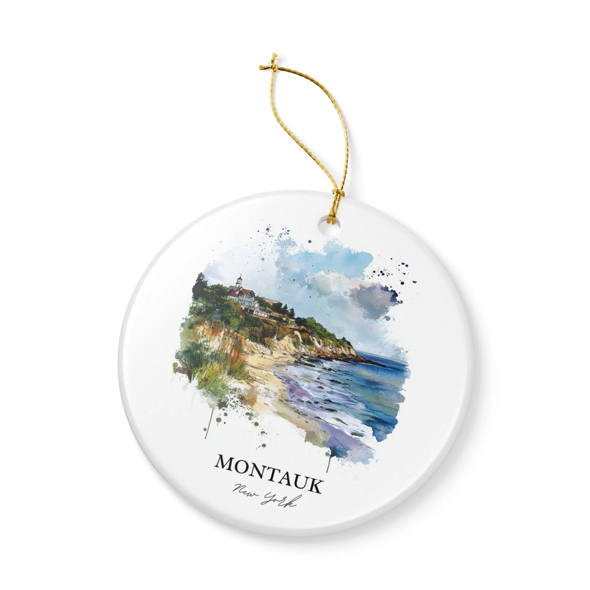 Montauk NY Ornament: Unique Montauk Souvenir, Montauk NY Xmas Decor, and Authentic Montauk New York Gift - Image 3