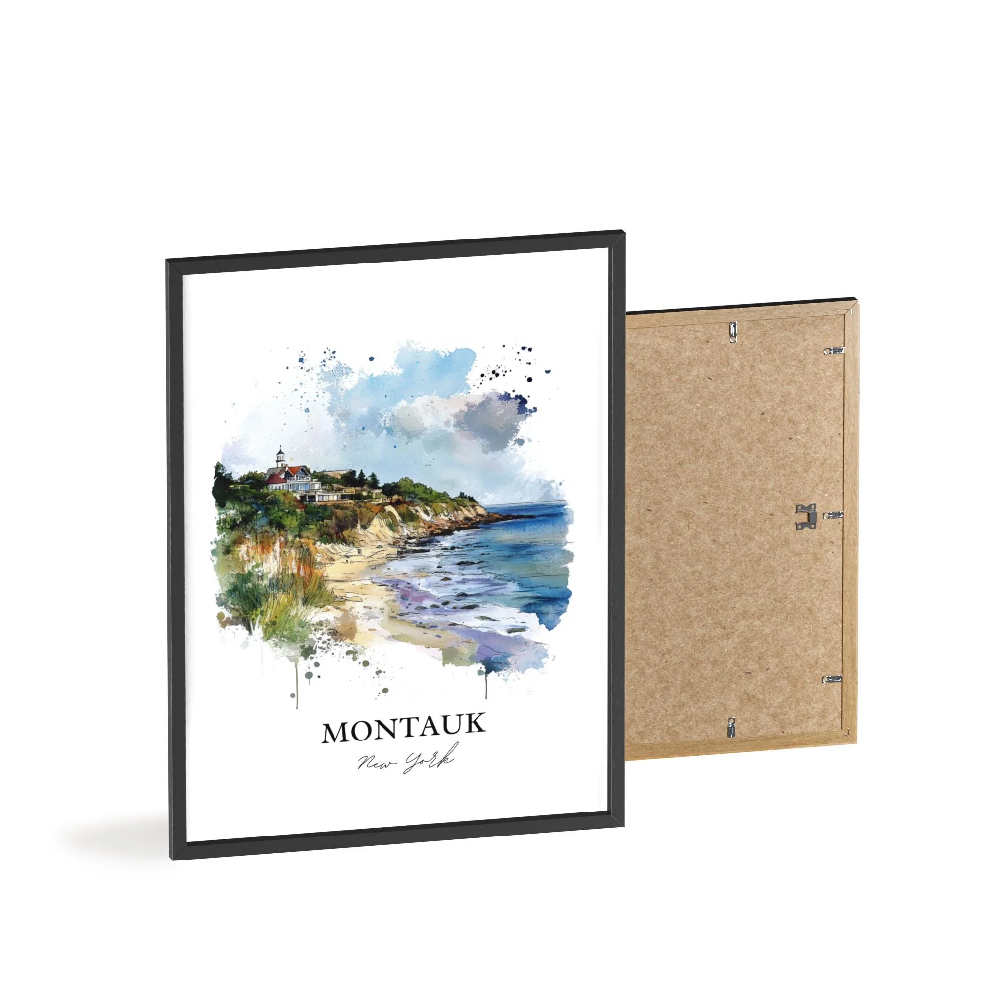 Montauk, NY, USA – Watercolor Art Print - Image 8