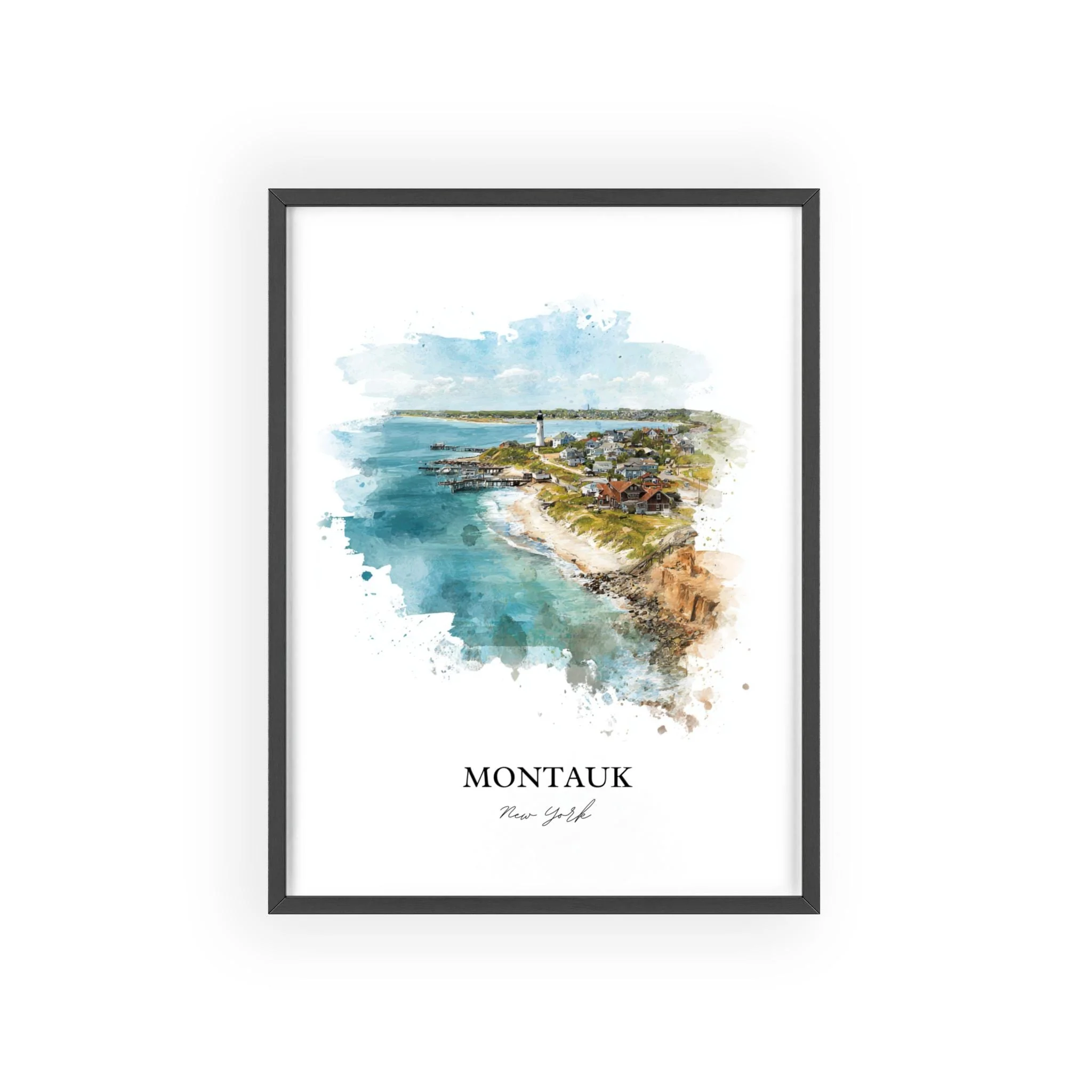 Montauk, NY – Watercolor Art Print - Image 9