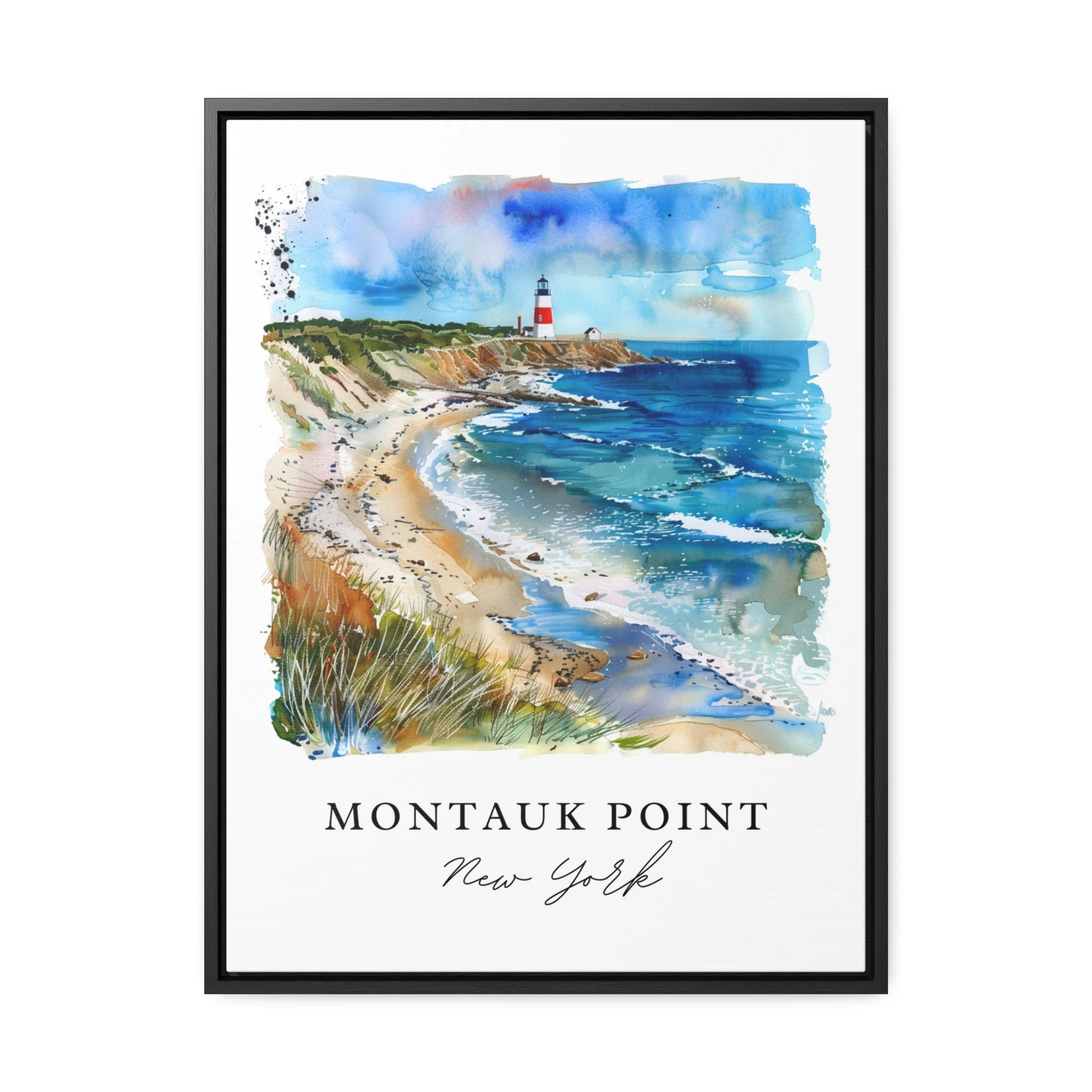 Montauk Point, USA – Watercolor Art Print - Image 5