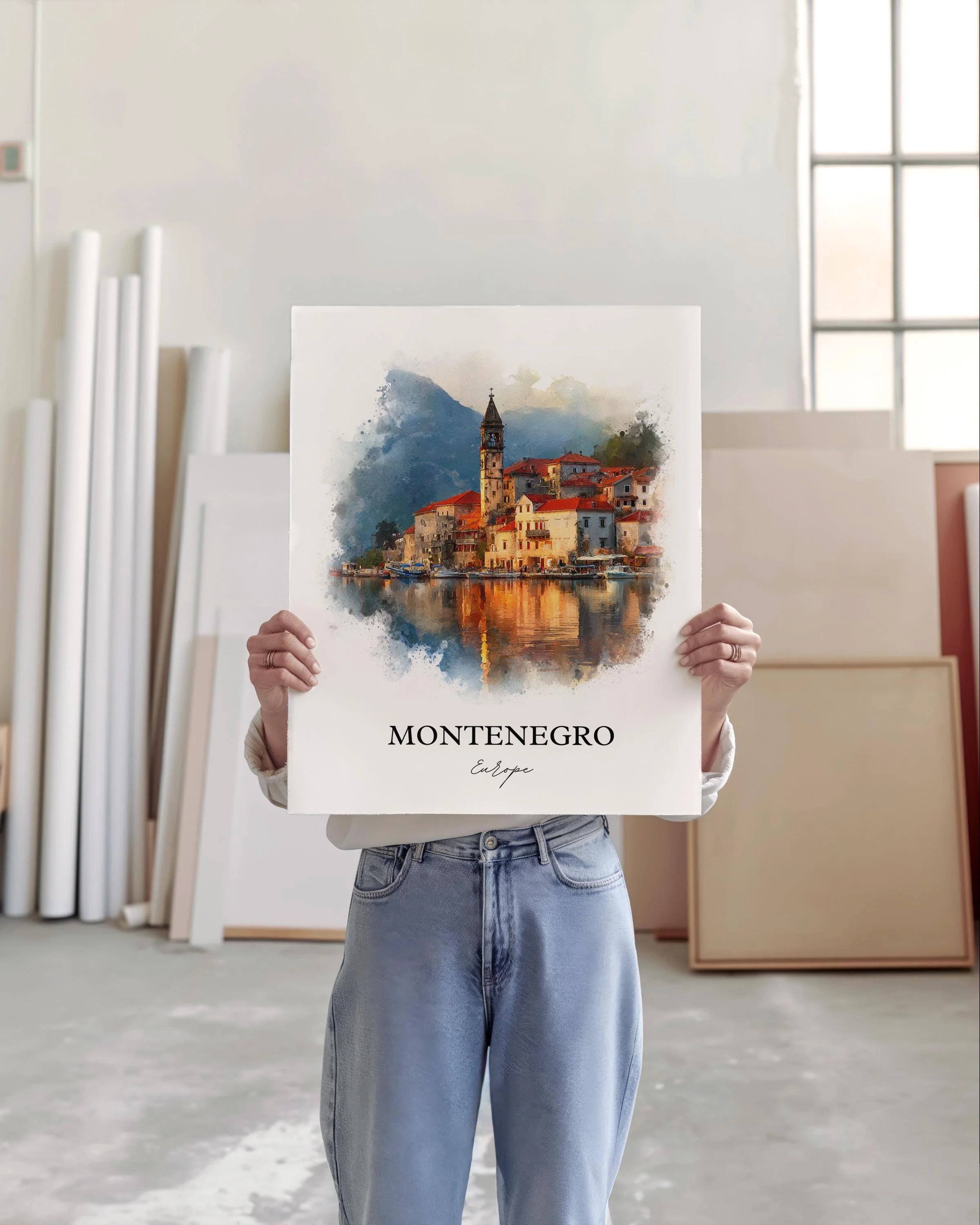 Montenegro, Europe – Watercolor Art Print - Image 5