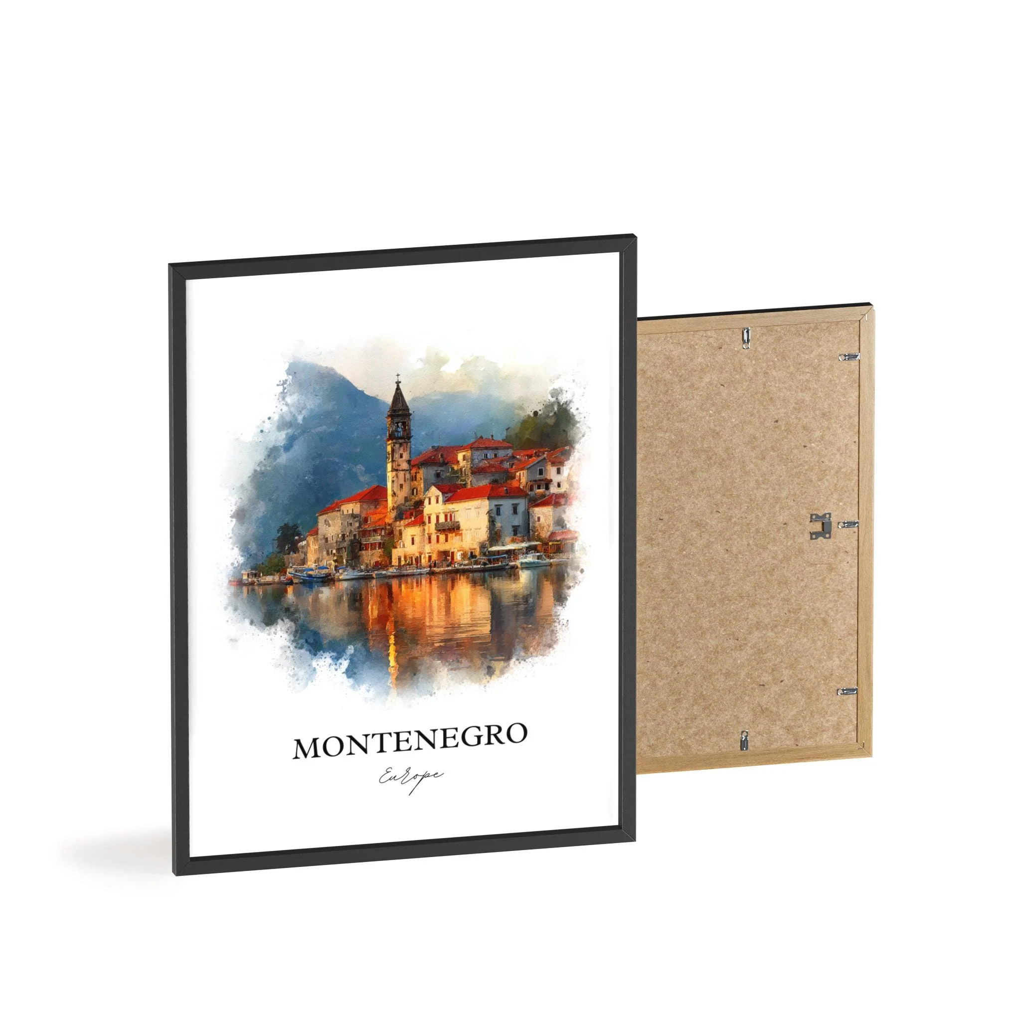 Montenegro, Europe – Watercolor Art Print - Image 8