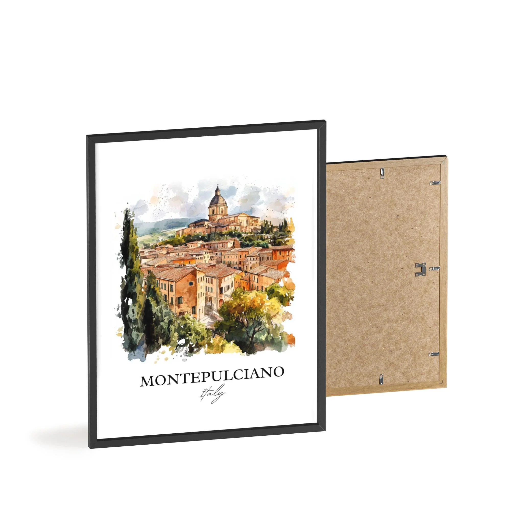 Montepulciano, Italy – Watercolor Art Print - Image 8