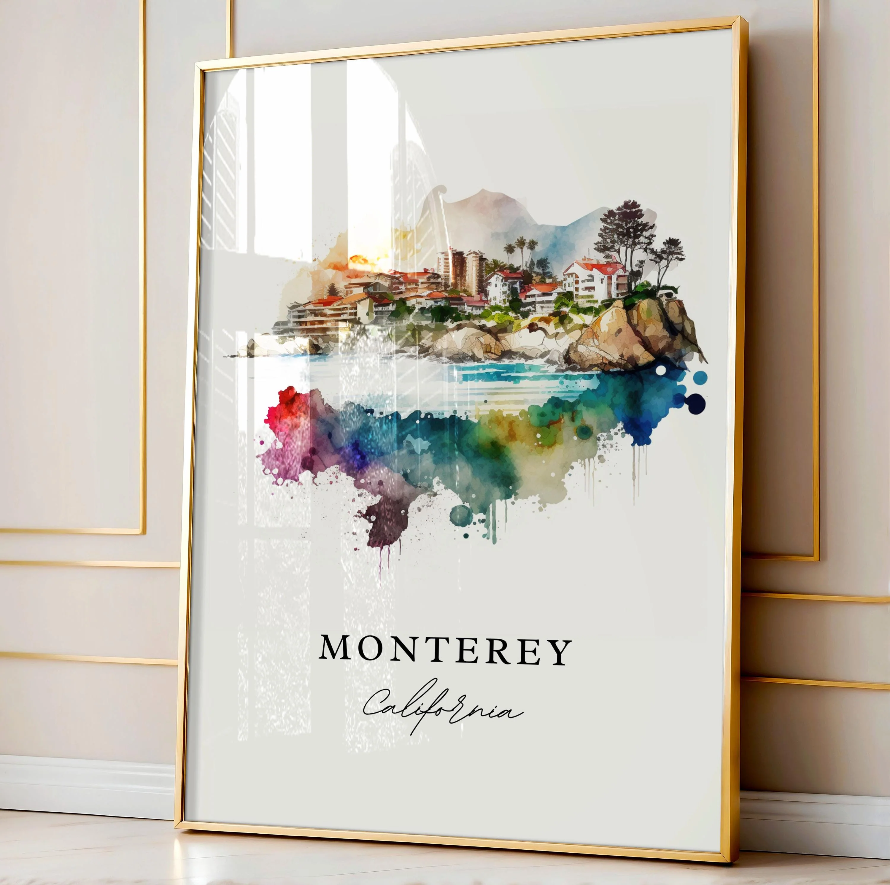 Monterey, California – Watercolor Art Print - Image 5