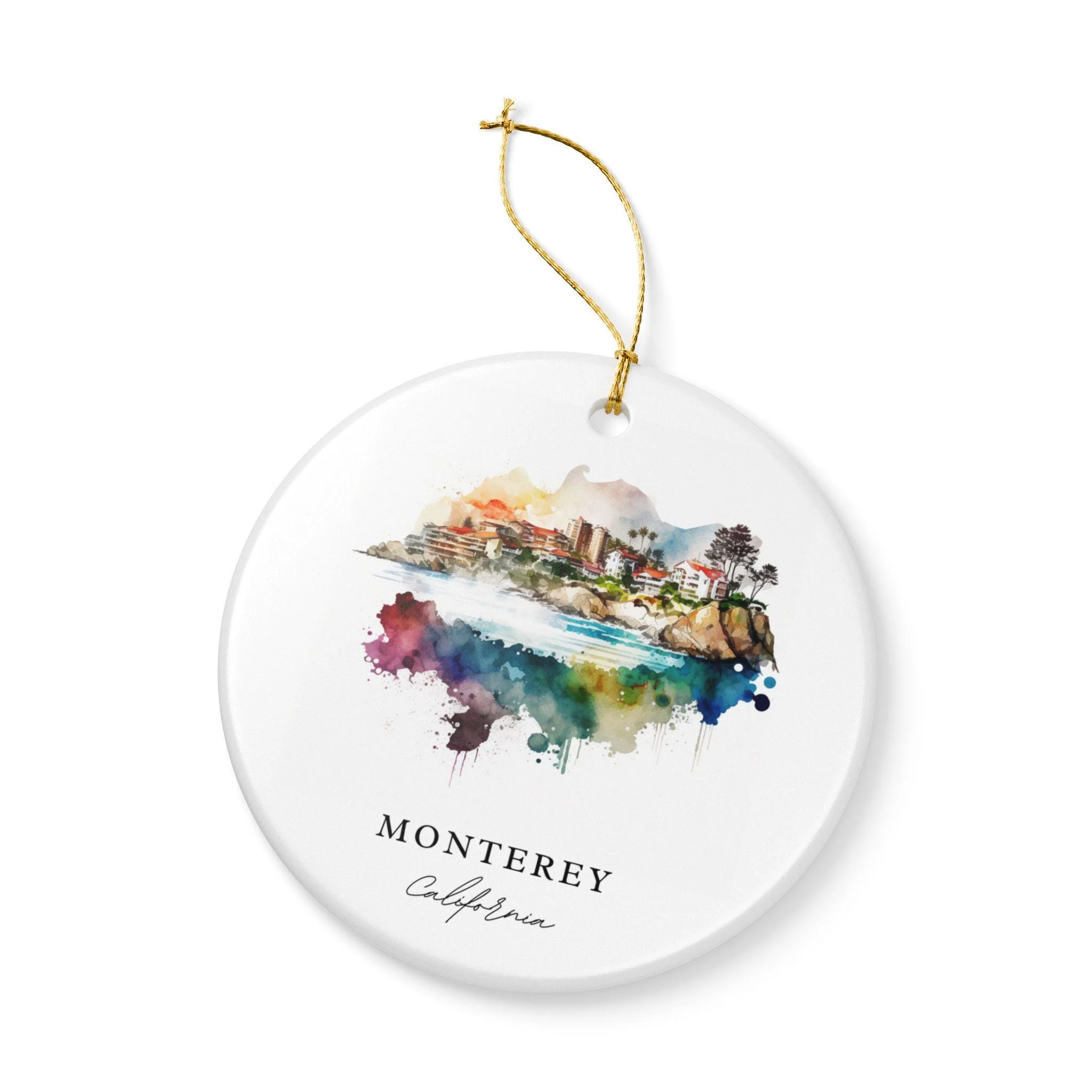 Monterey California Ornament: Unique Monterey Souvenir, Monterey Xmas Decor, and Authentic Monterey CA Gift - Image 4