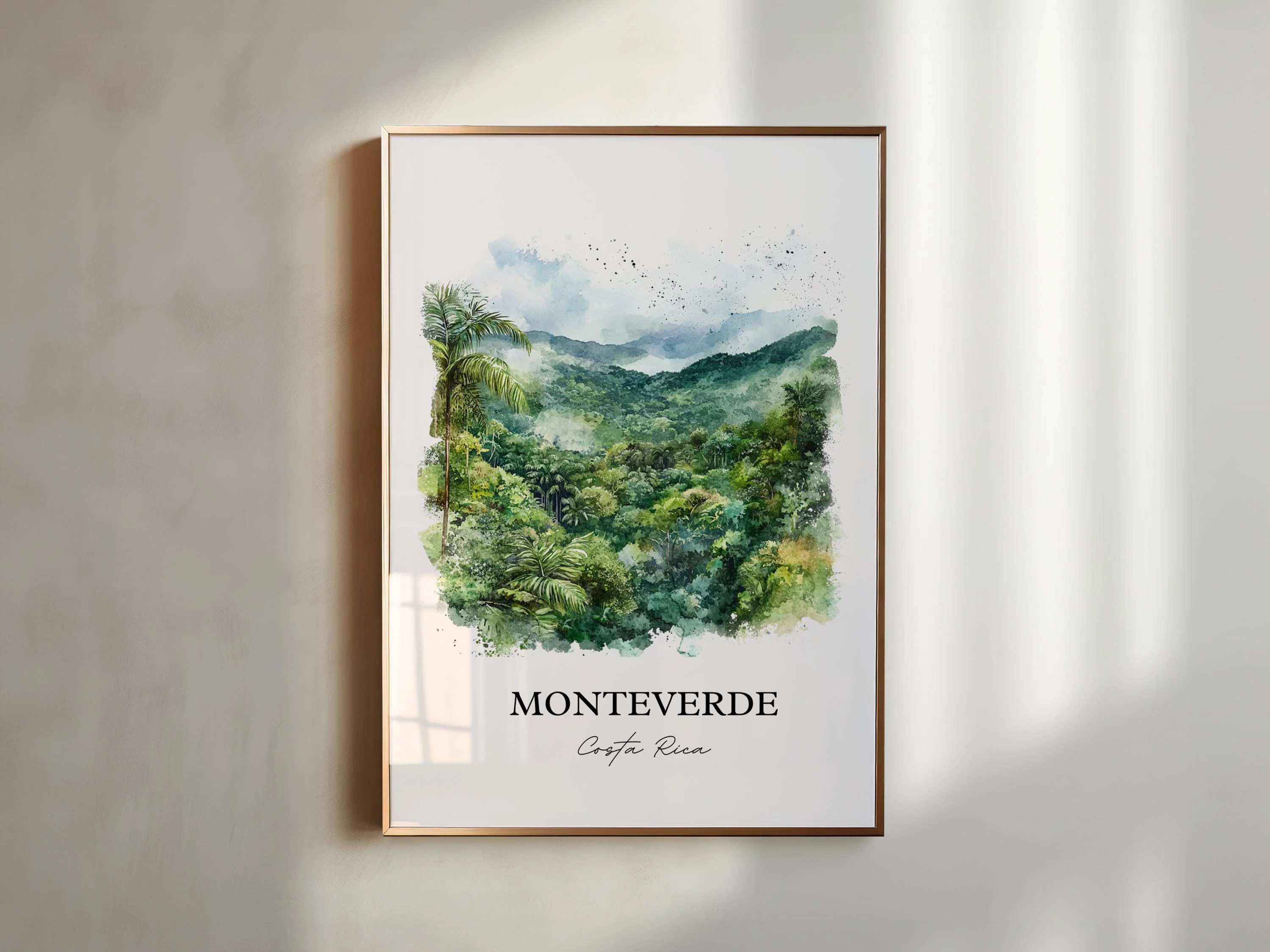 Monteverde, Costa Rica – Watercolor Art Print - Image 5
