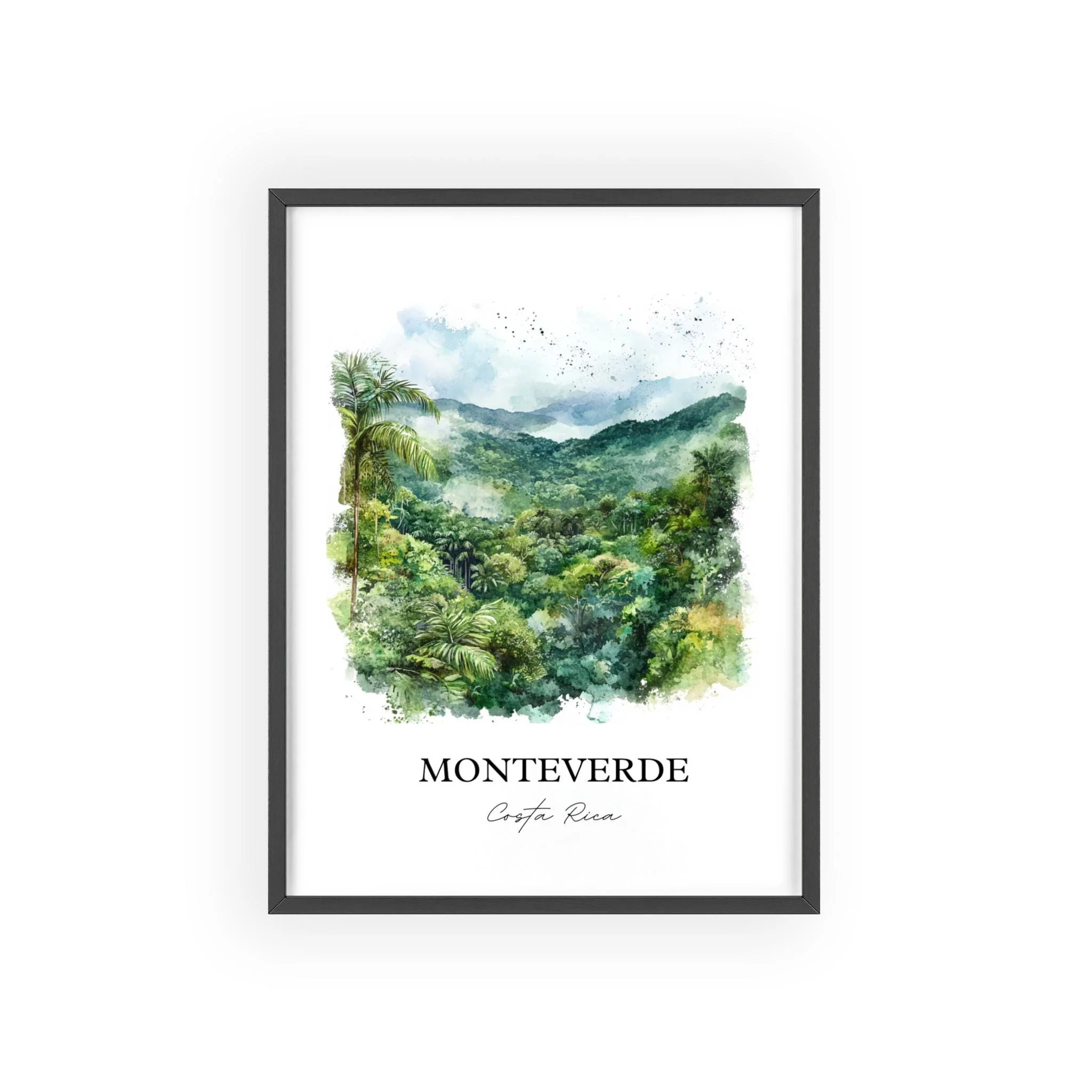 Monteverde, Costa Rica – Watercolor Art Print - Image 7