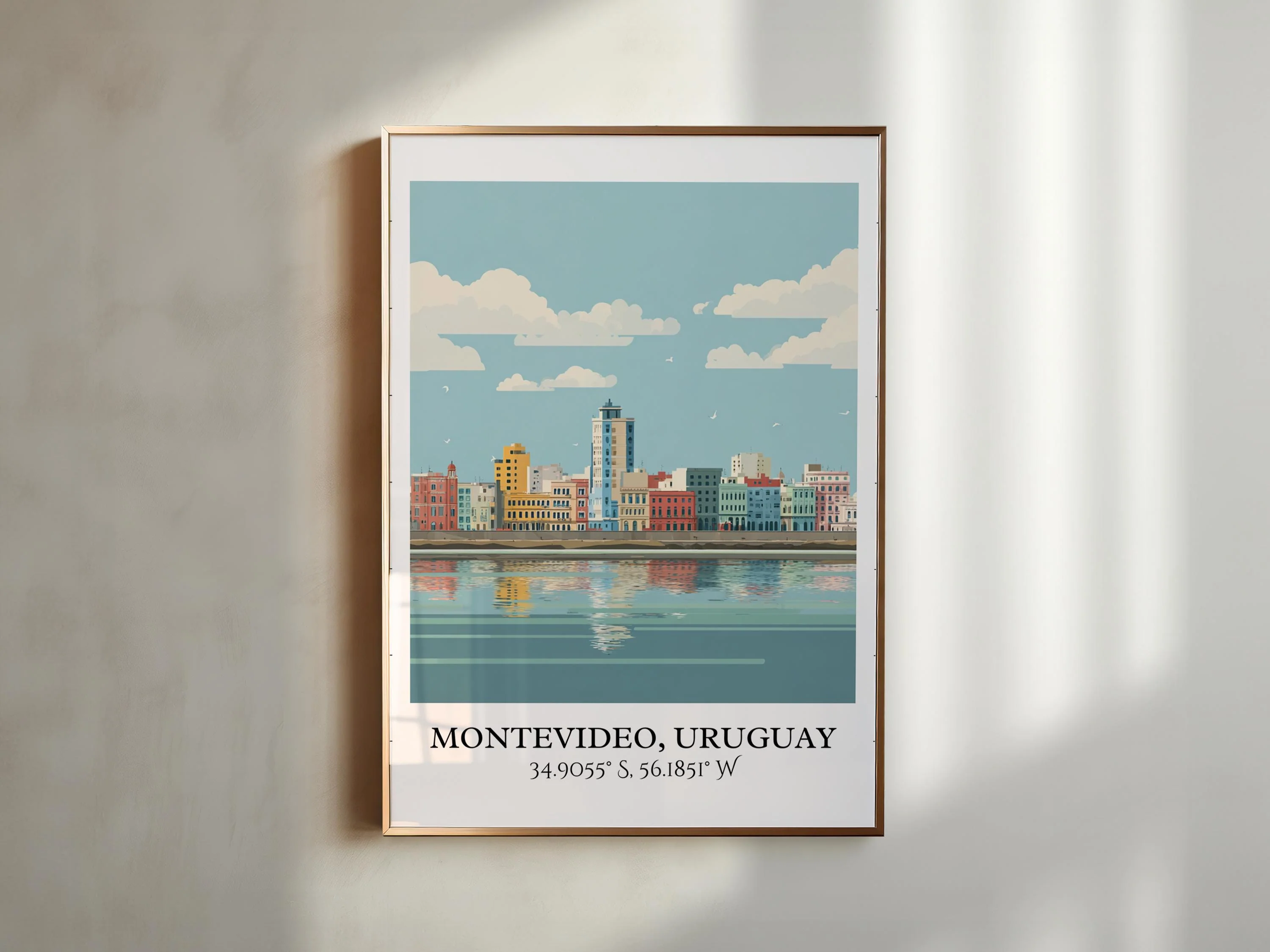Montevideo, Uruguay – Watercolor Art Print - Image 6