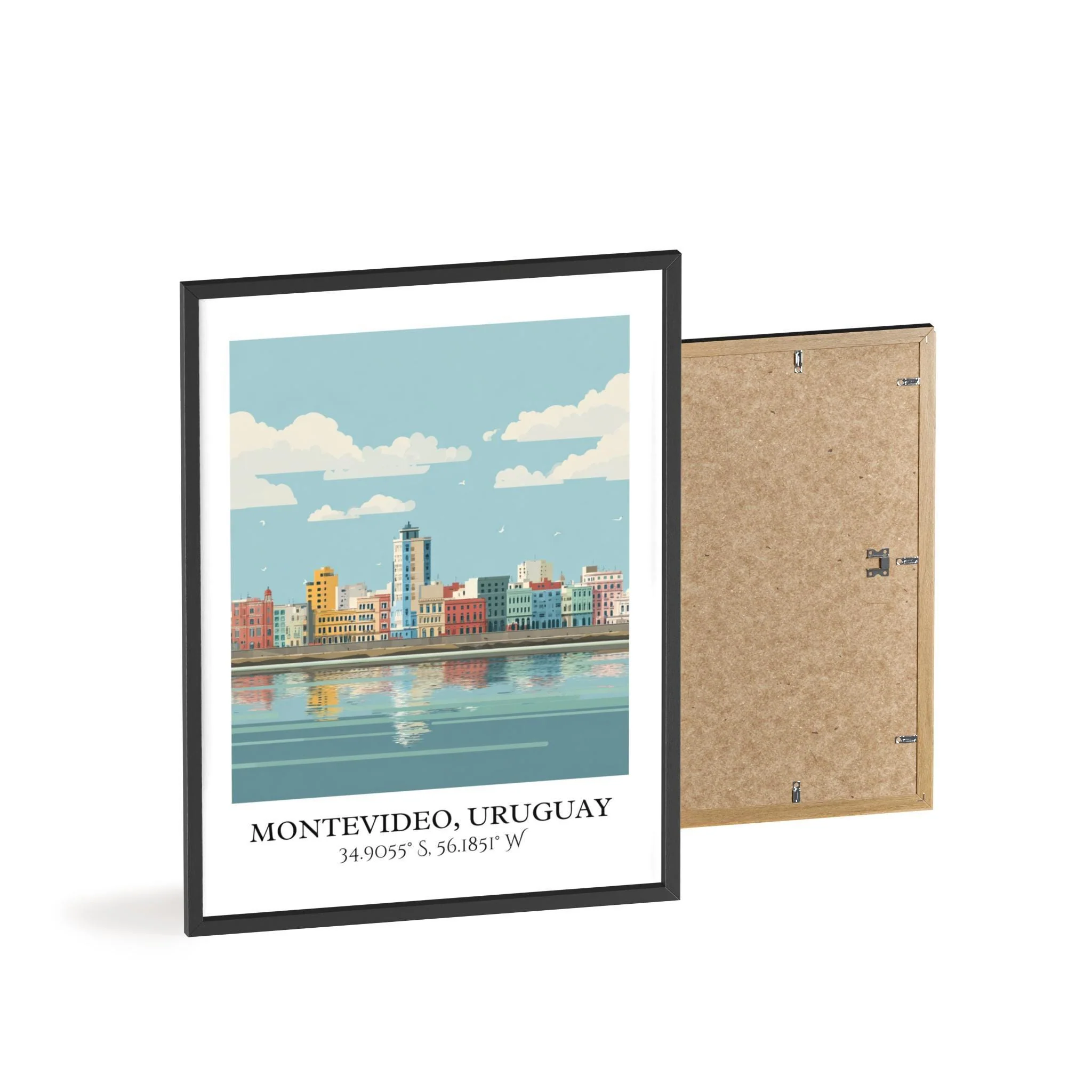 Montevideo, Uruguay – Watercolor Art Print - Image 8