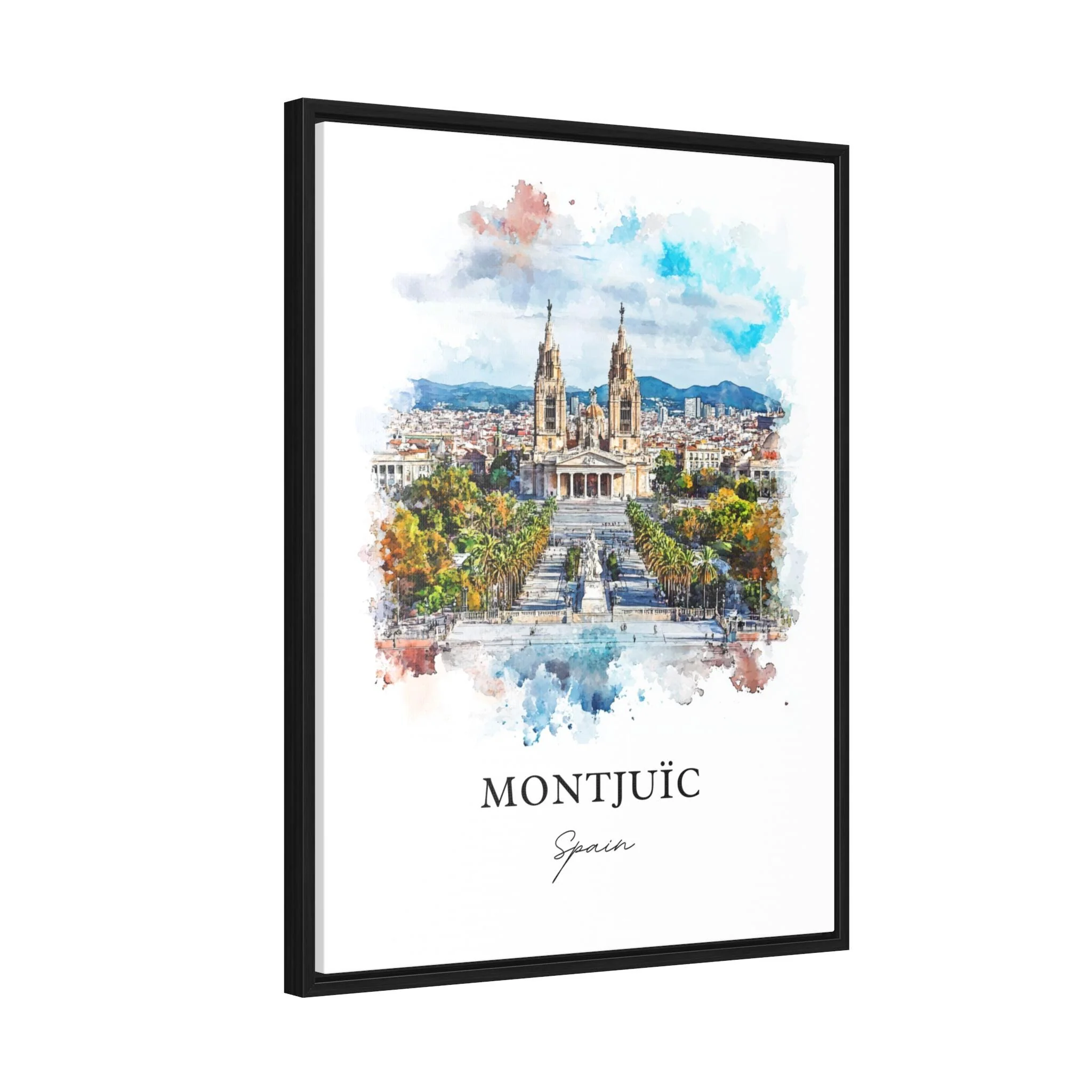 Montjuic, Spain – Watercolor Art Print - Image 7